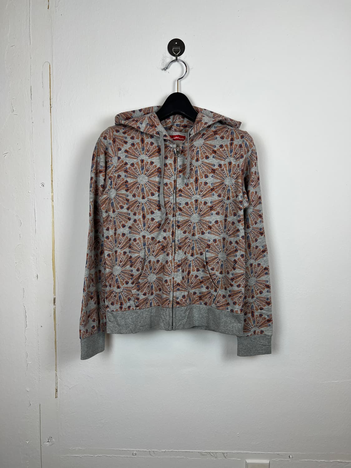 O128 JPN Ivana Helsinki 패턴 후드집업 S 상품이미지1