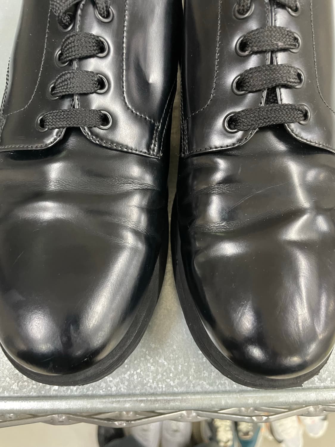 프라다 레이스업 더비 블랙 8 상품이미지7