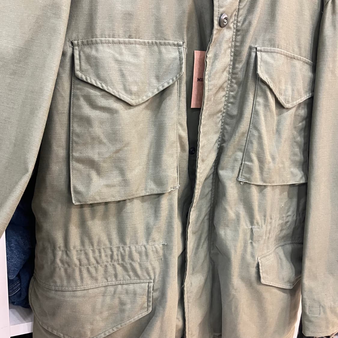 USA M-65 카키 필드 자켓 M 상품이미지6