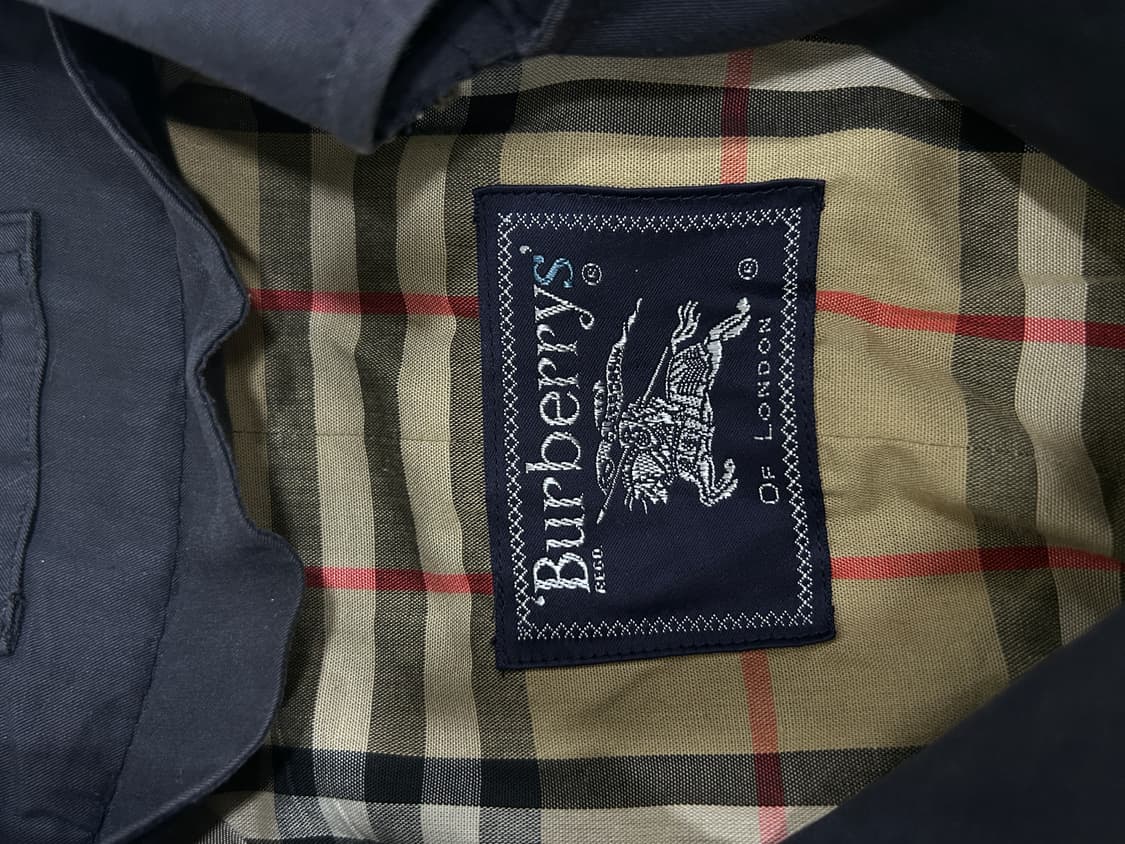 버버리 네이비 트렌치 코트 여성 M 상품이미지7
