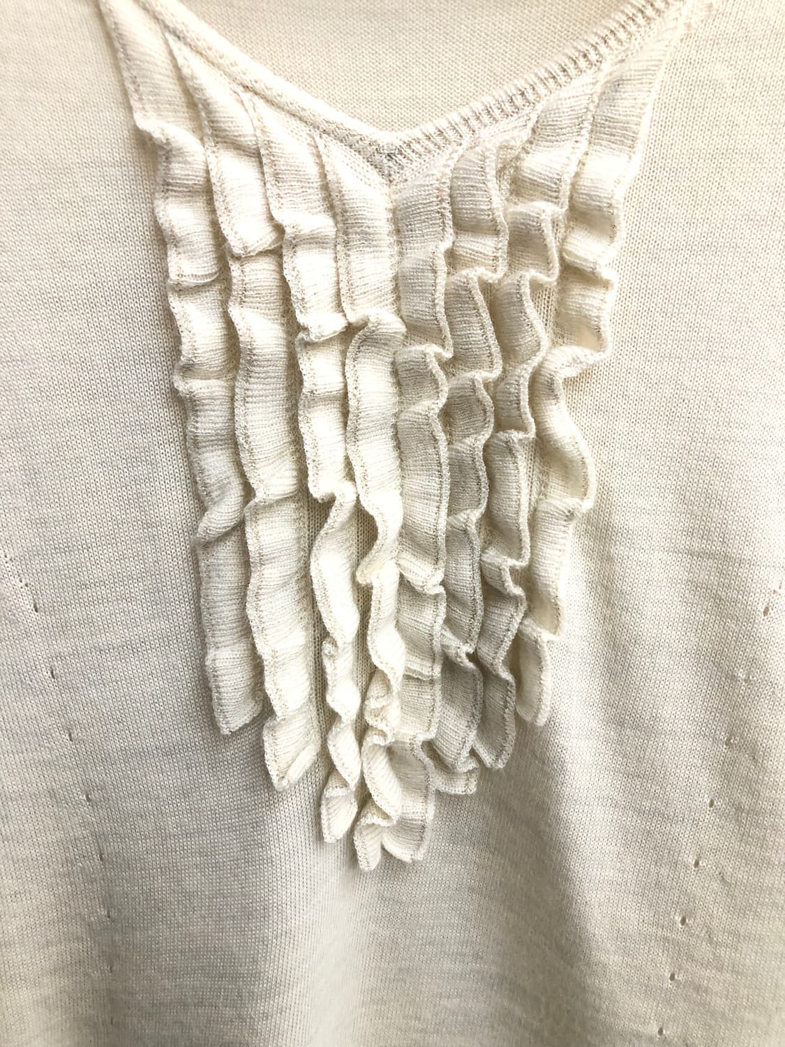 ivory ruffle knit 상품이미지5
