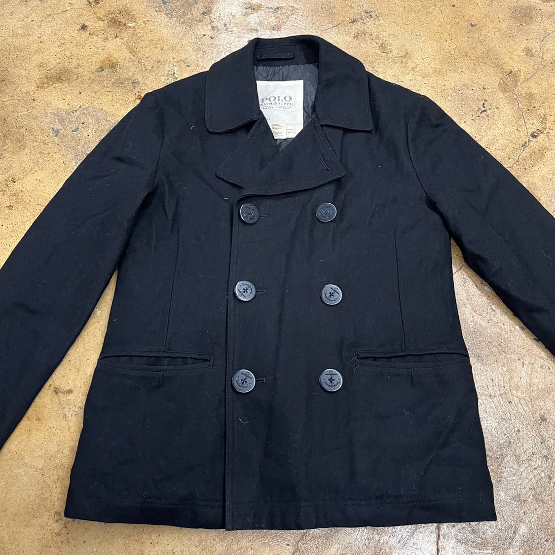 [정품/M] 폴로 데님앤서플라이 블랙 피코트 b8 상품이미지3