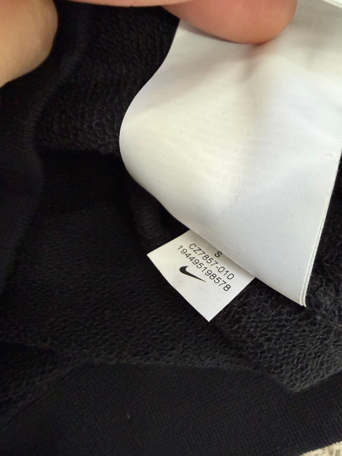 정품) 나이키 블랙 후드티 S 상품이미지7