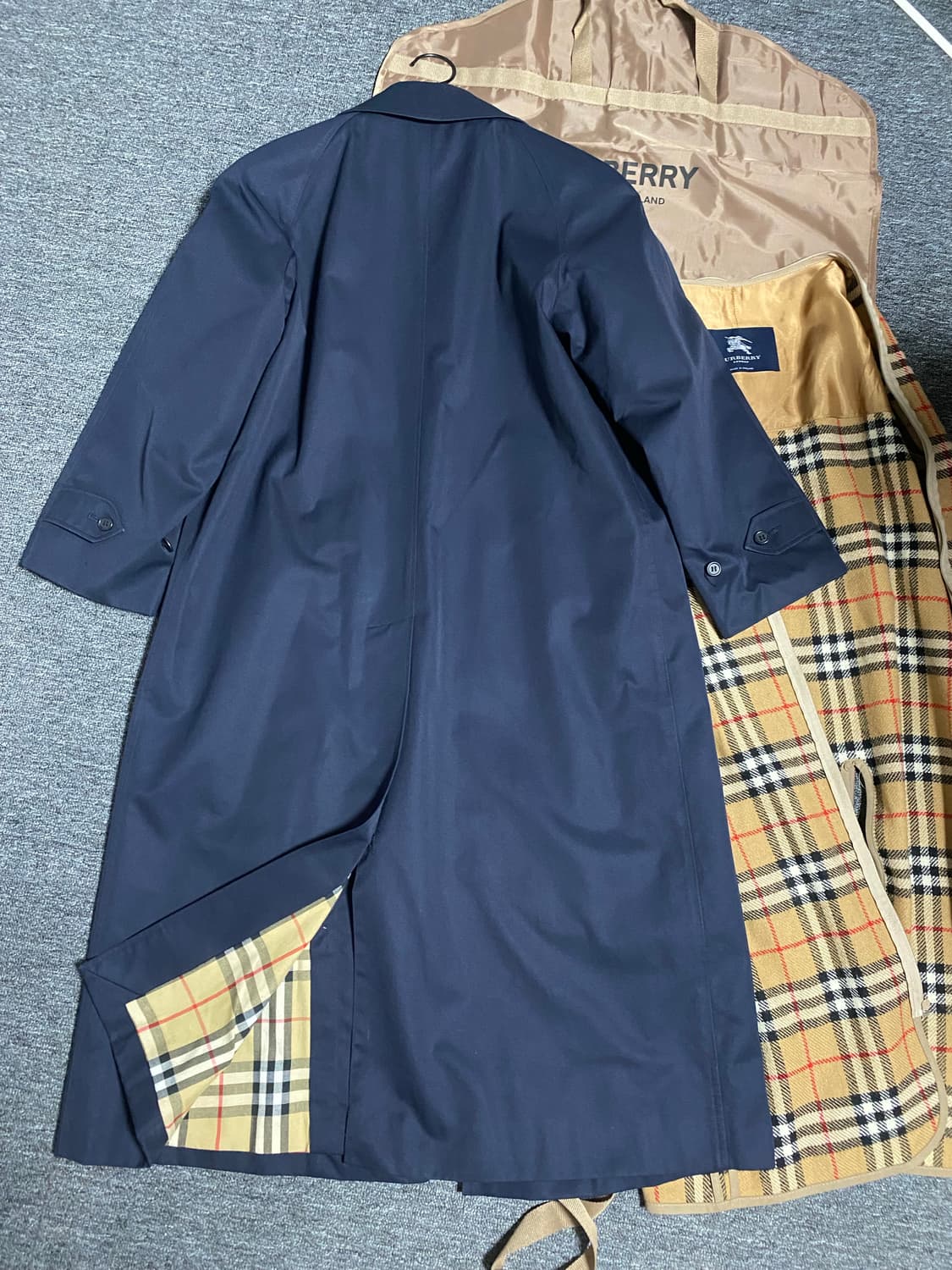 롱랭스 노바체크 울 라이너 내피 버버리 트렌치코트 급처 상품이미지3