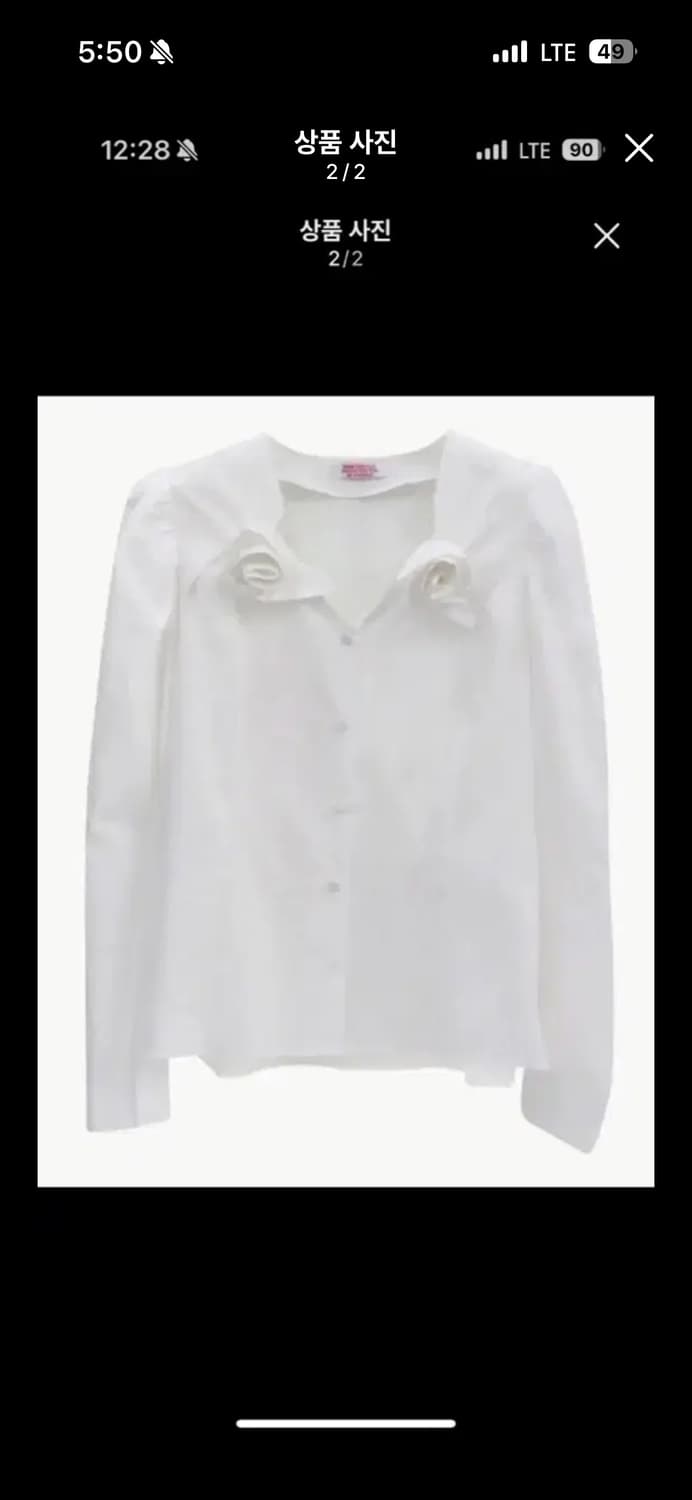 프레클 two rose puff blouse 상품이미지2