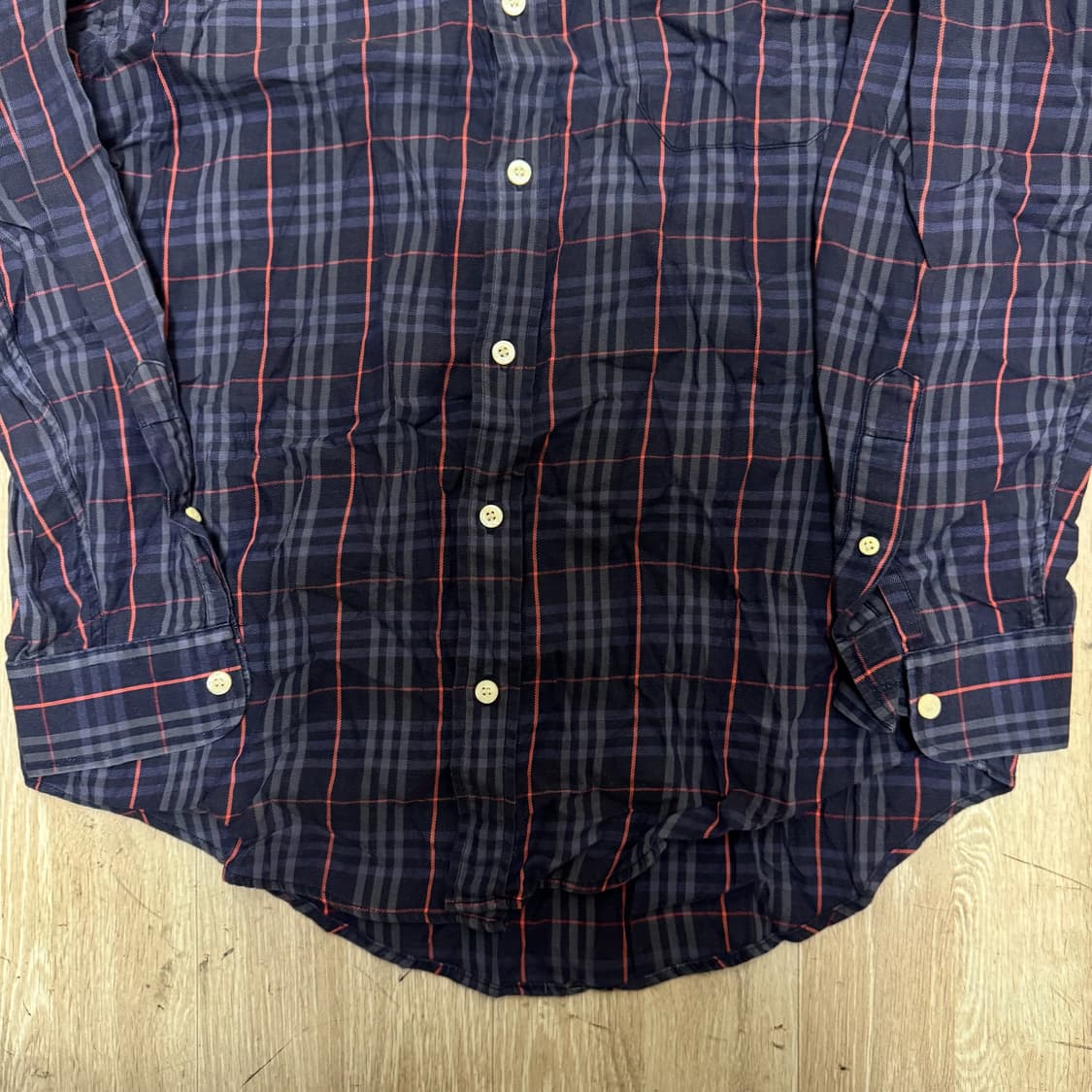 버버리 런던 노바체크 체크셔츠 M/95  상품이미지4