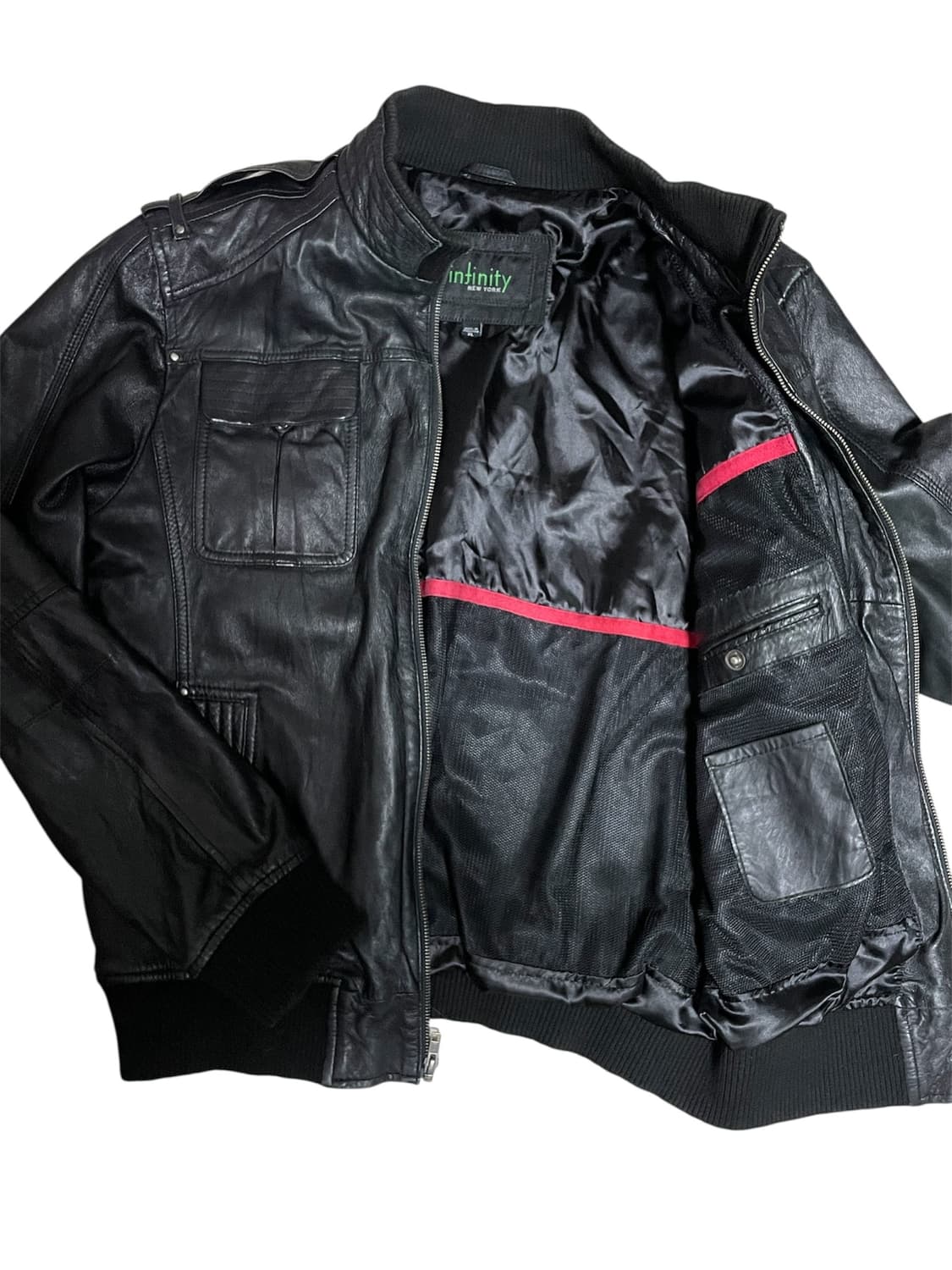 착샷o 리얼레더봄버자켓 천연가죽 에디슬리먼디올릭오웬스st락시크미국빈티지 상품이미지10