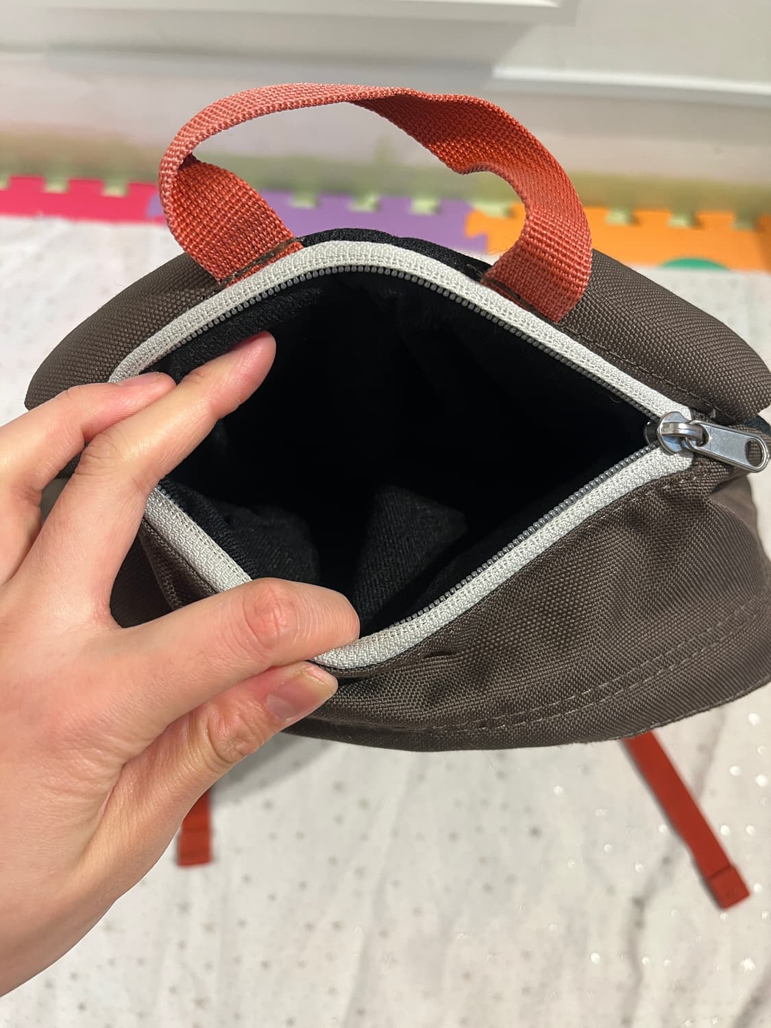 컬럼비아 브라운 도트 포인트 백팩🧸 상품이미지4