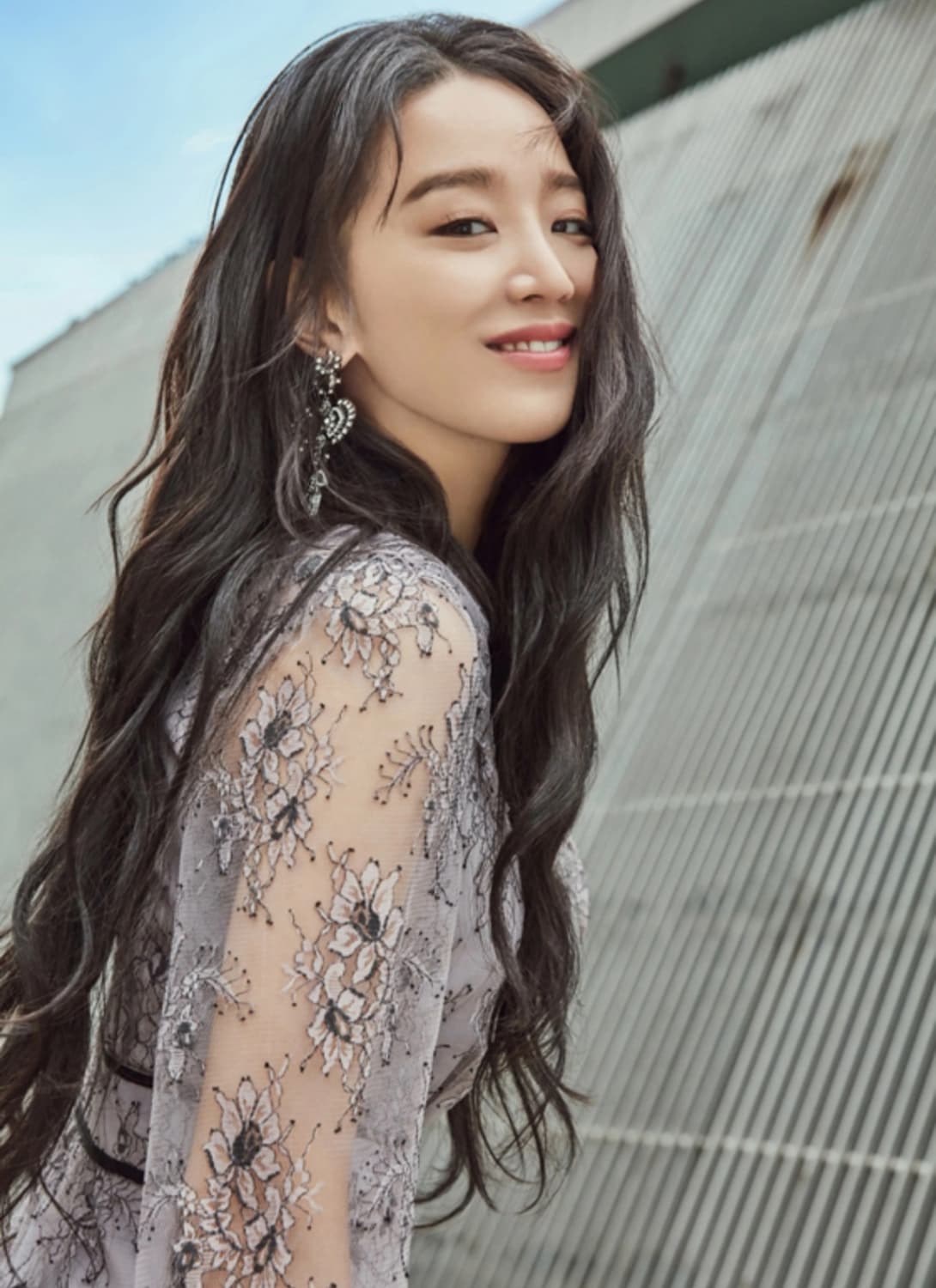 잇미샤 연보라색 신혜선 레이스 원피스 상품이미지2