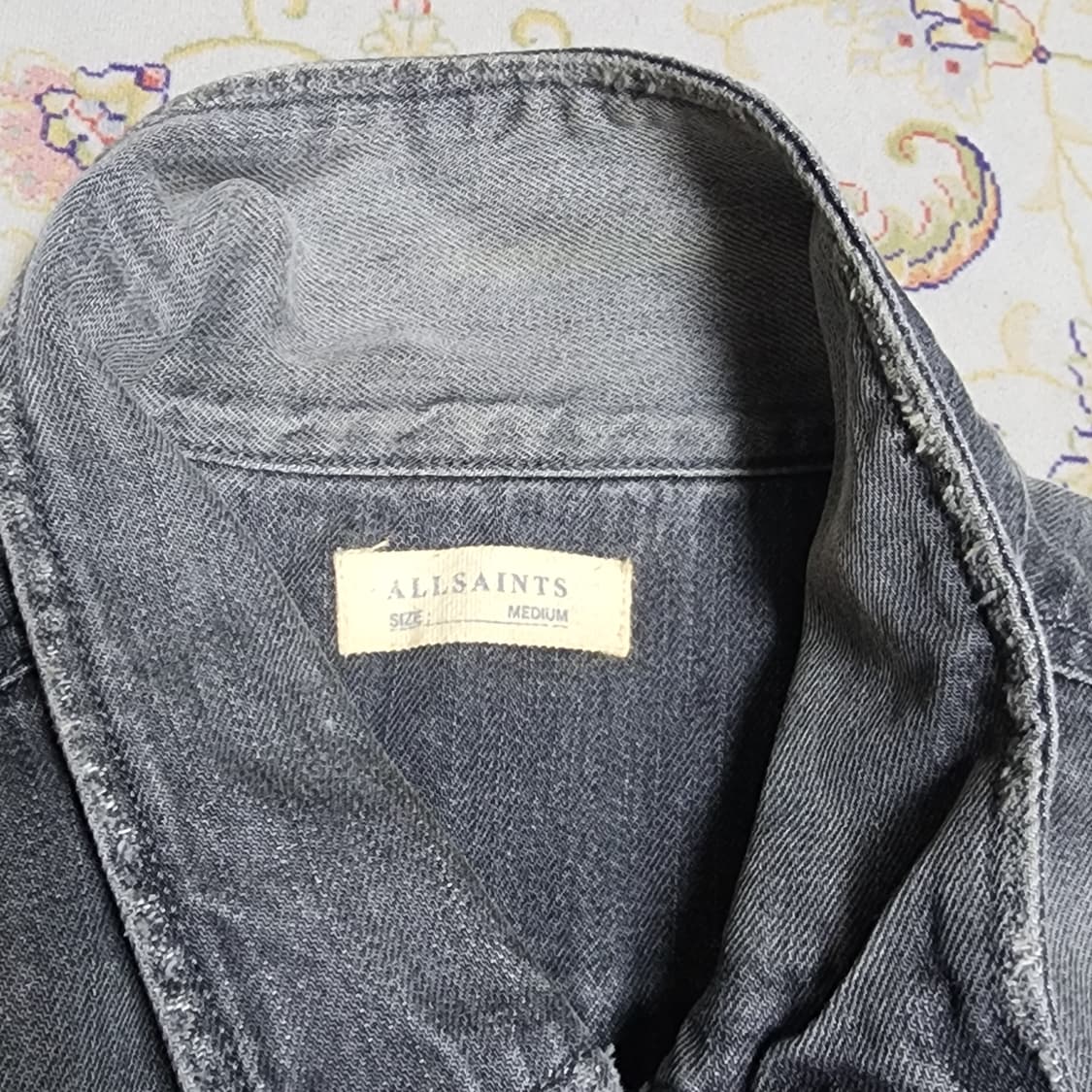 올세인츠 남성 데미지 데님 자켓 m 상품이미지2