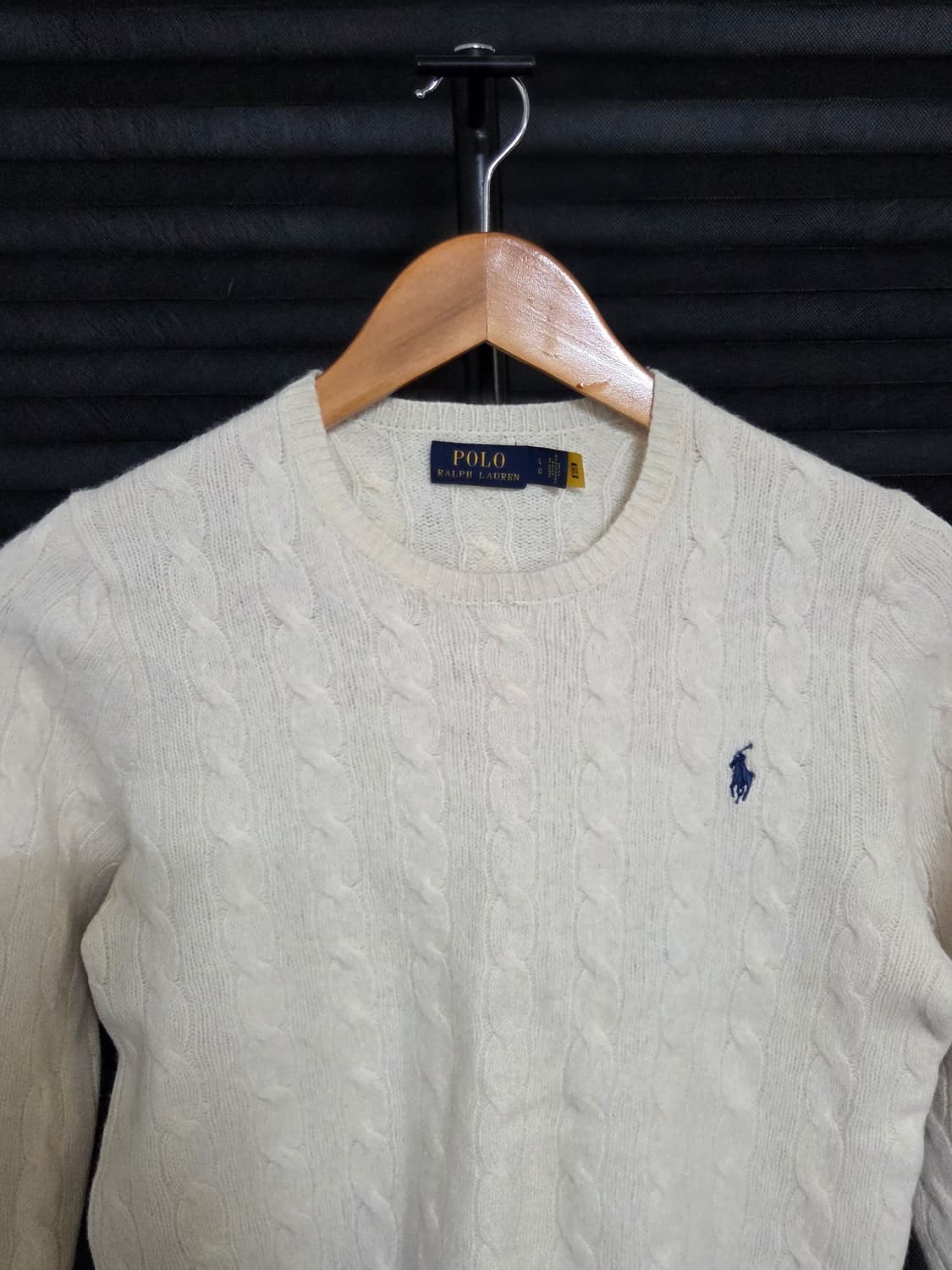 (정품) [폴로 랄프로렌] 울 캐시미어 케이블 니트 | 00133 상품이미지3