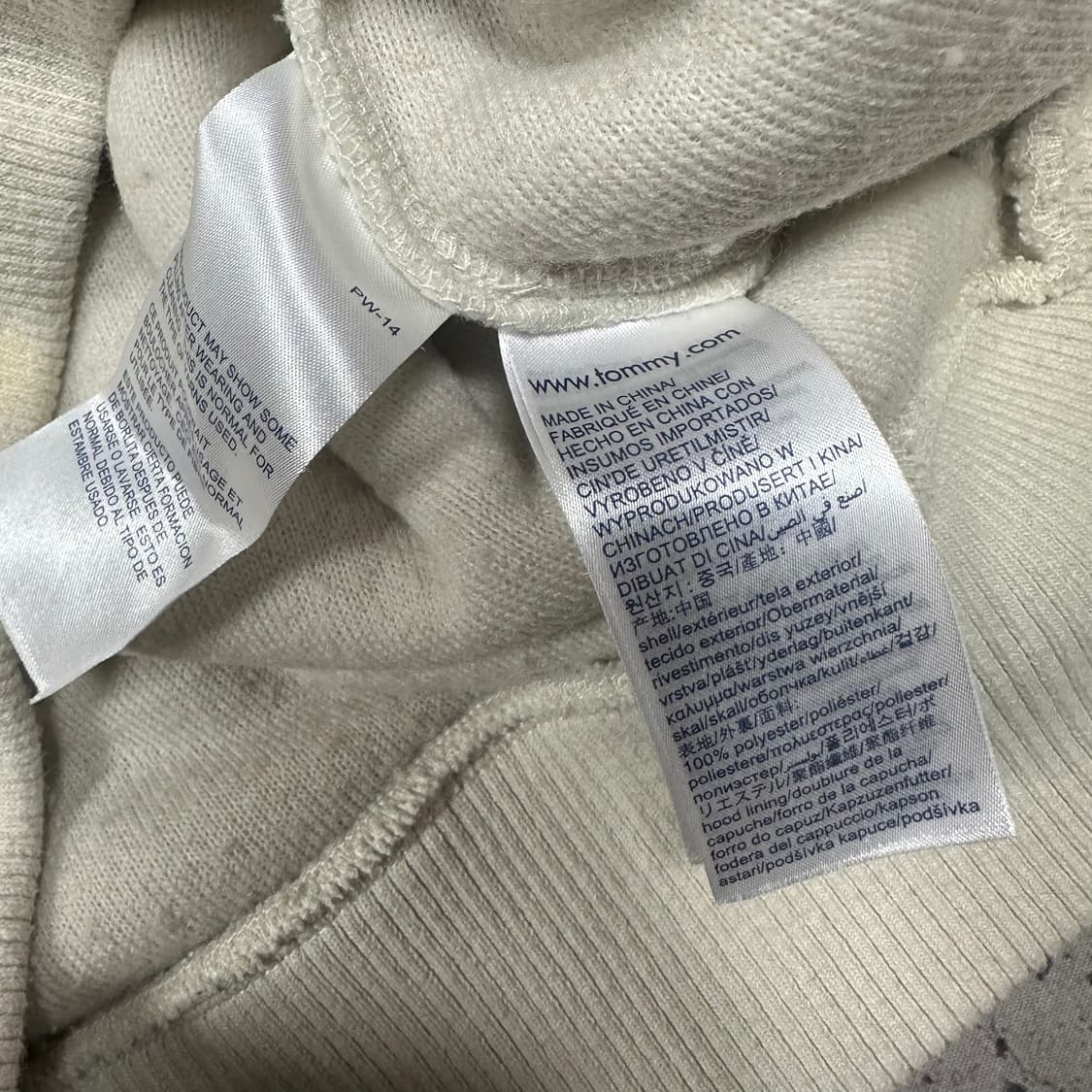 ✨ (바배) 타미 진스 뽀글이 쉐르파 후드 반집업  상품이미지4