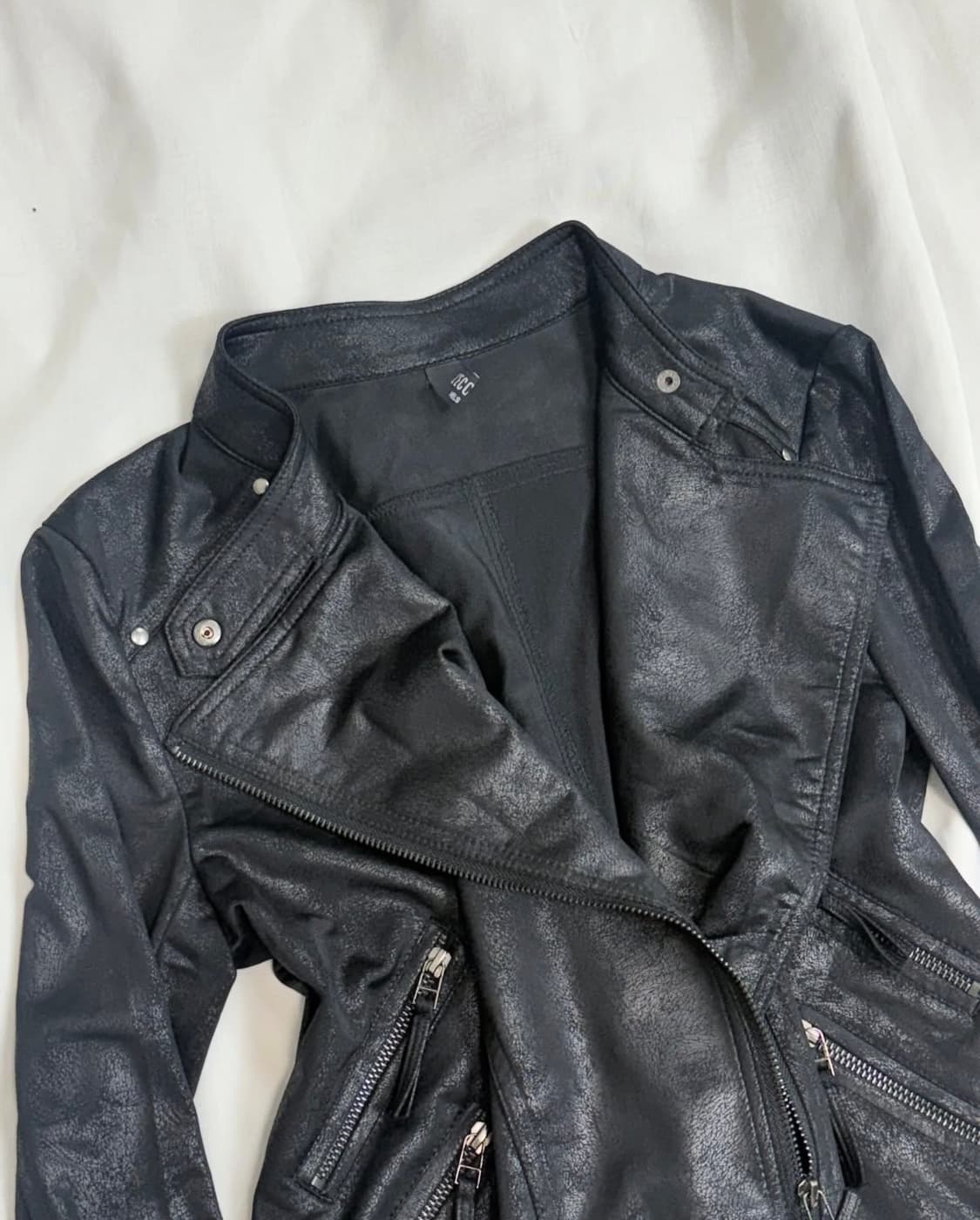 Semi crop Leather jacket 상품이미지5