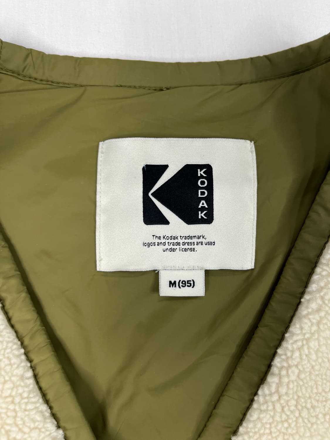 코닥 양털 아이보리 조끼 상품이미지7