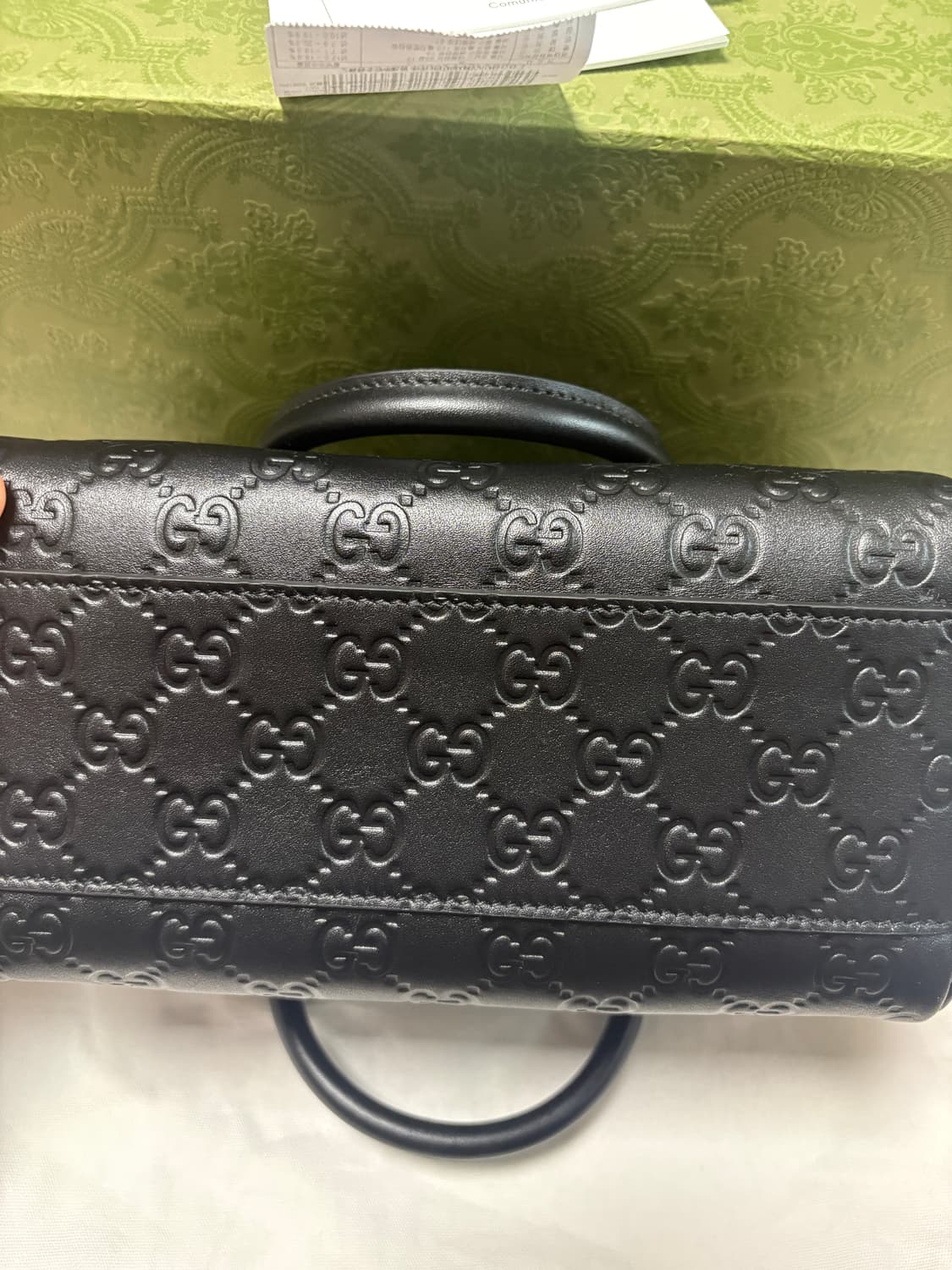 구찌 시마 토트백 블랙 볼링백 상품이미지6