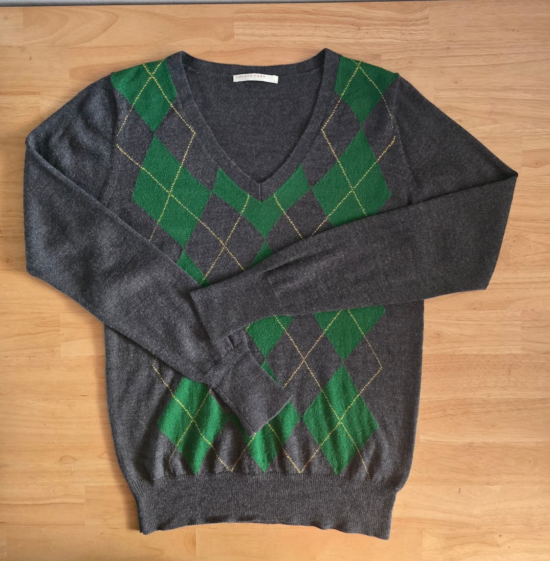 로리즈팜 LOWRYS FARM 아가일 브이넥 니트 상품이미지7