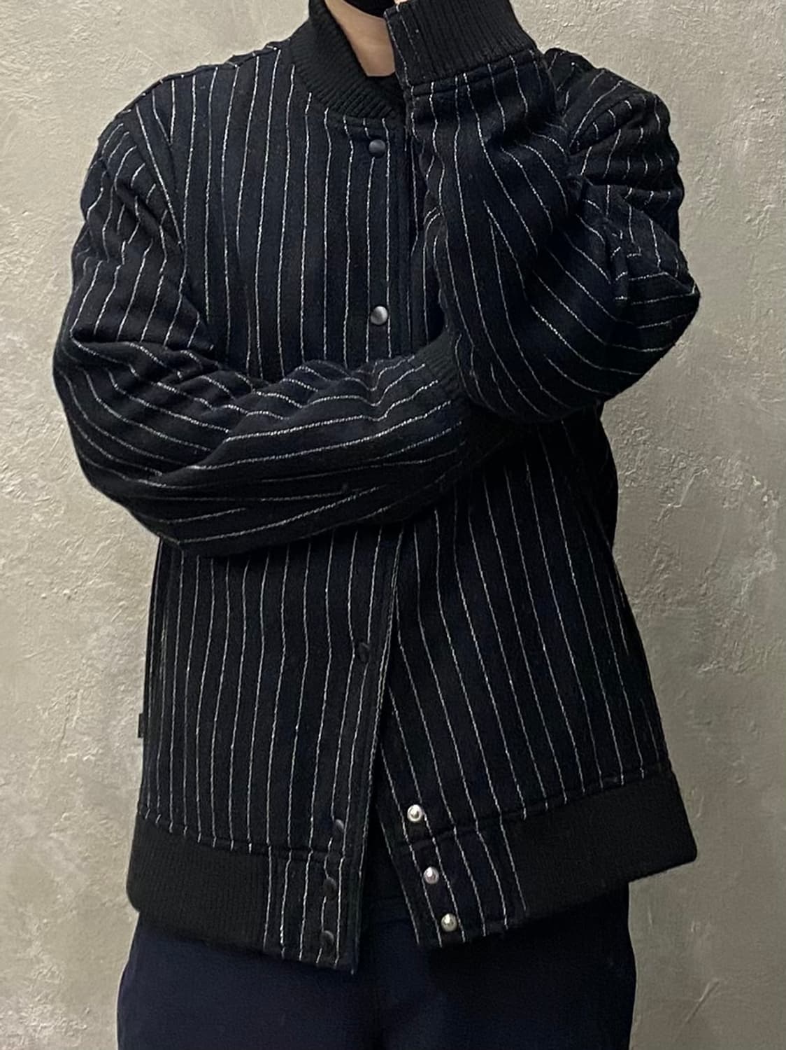 [L] Stussy 스투시 스트라이프 스타디움 자켓 상품이미지8