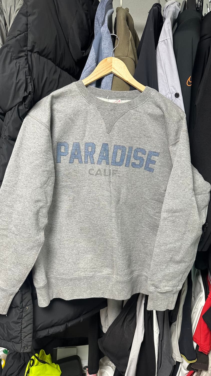 니들워크 기모 맨투맨 티셔츠 회색 스웻 38 상품이미지1