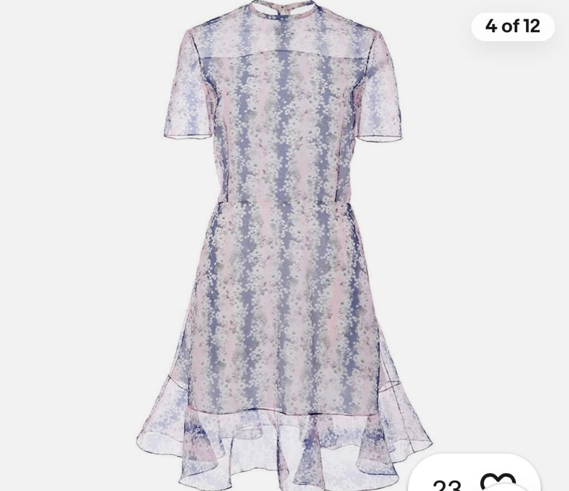 carven 까르뱅 시스루 미니 원피스 38 상품이미지3