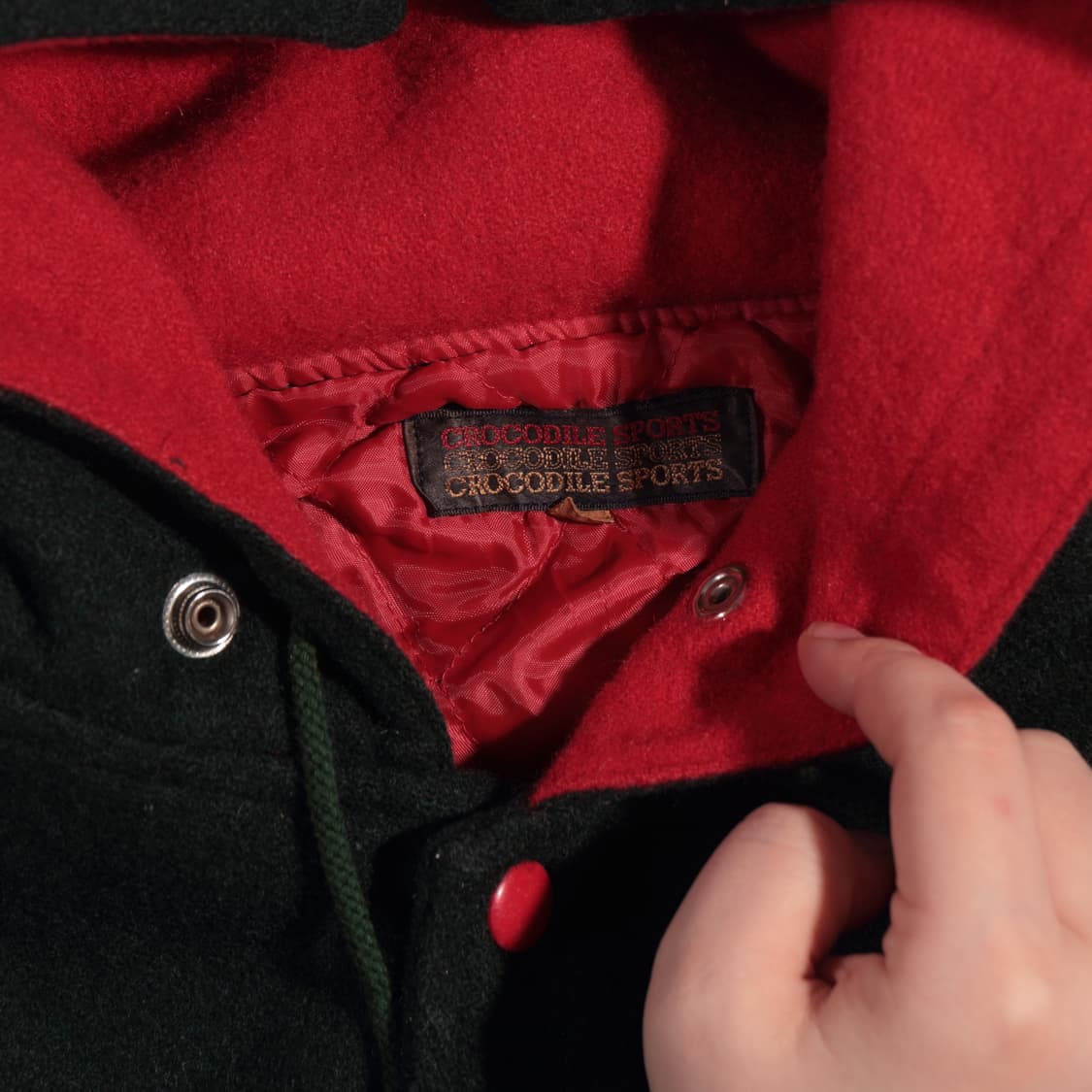 90s Crocodile SPORT 울 봄버자켓 상품이미지3