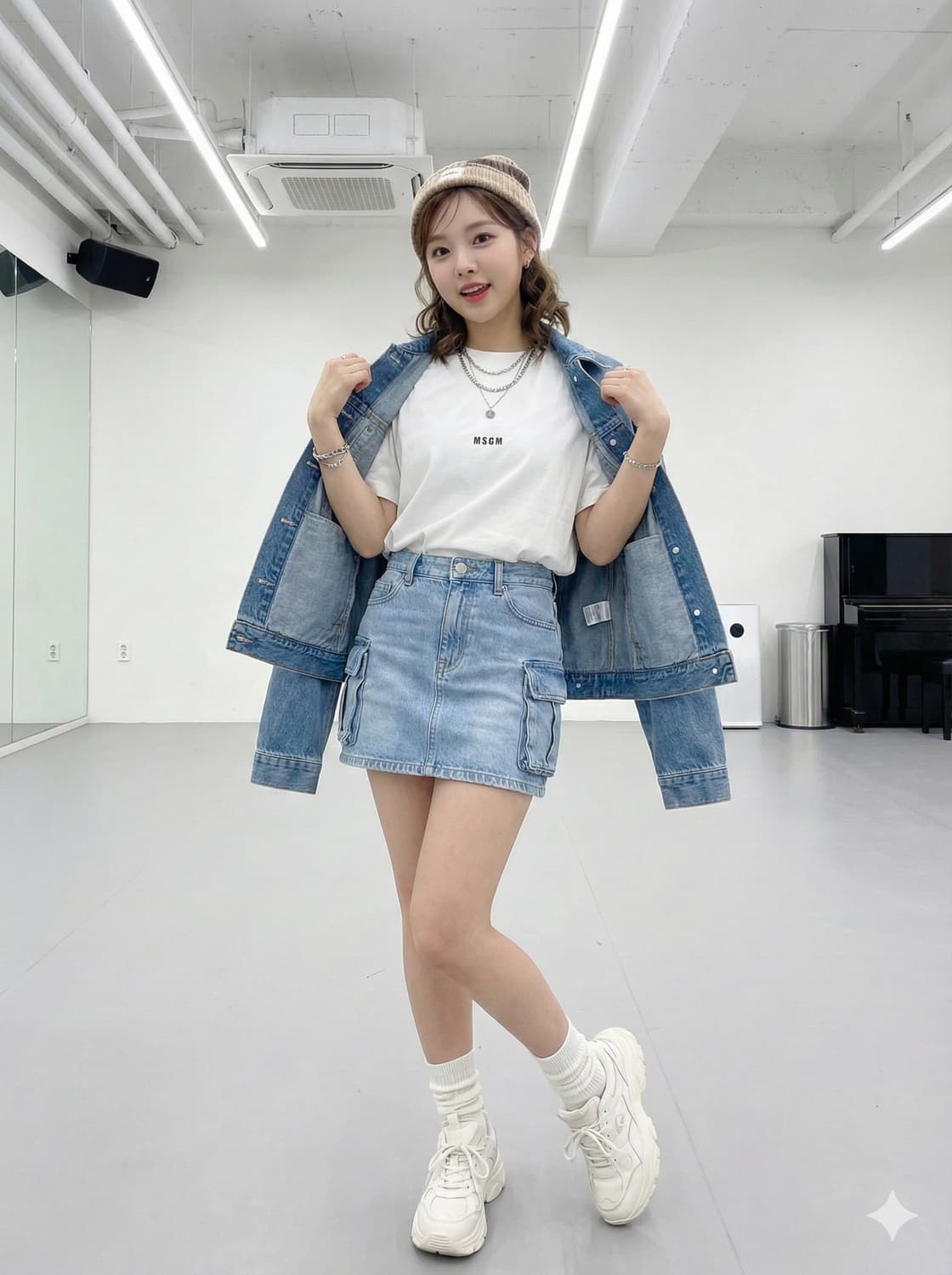 MSGM 로고 반팔 티셔츠 화이트_S 상품이미지1