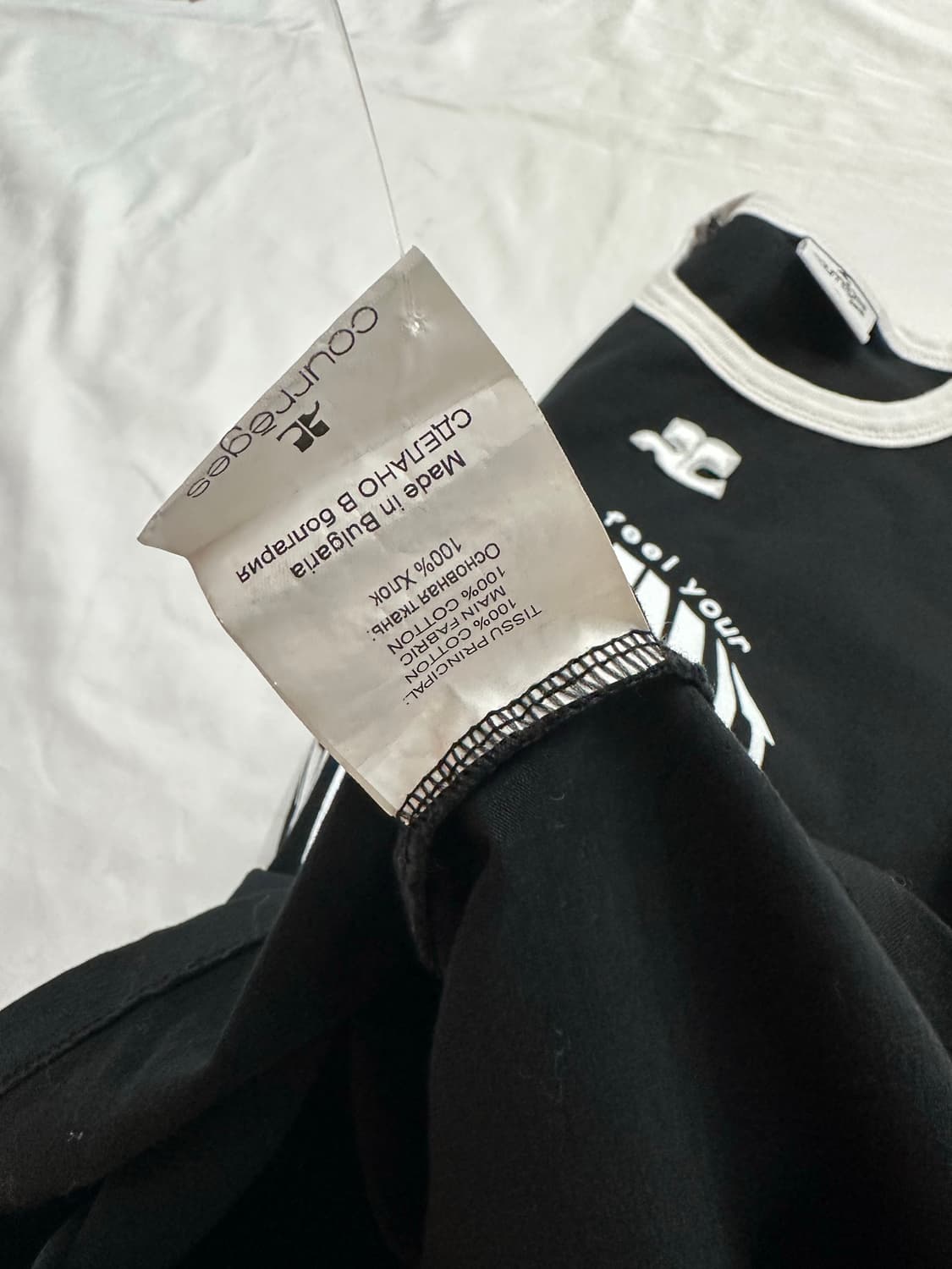 꾸레쥬(Courrèges) 하트비트 링거반팔티 상품이미지4