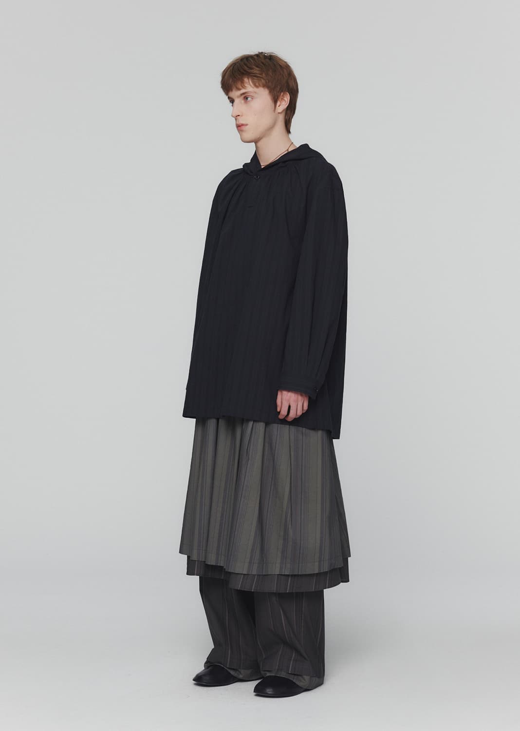 아모멘토 SHIRRING HOODED SHIRTS 후드 셔츠 상품이미지2