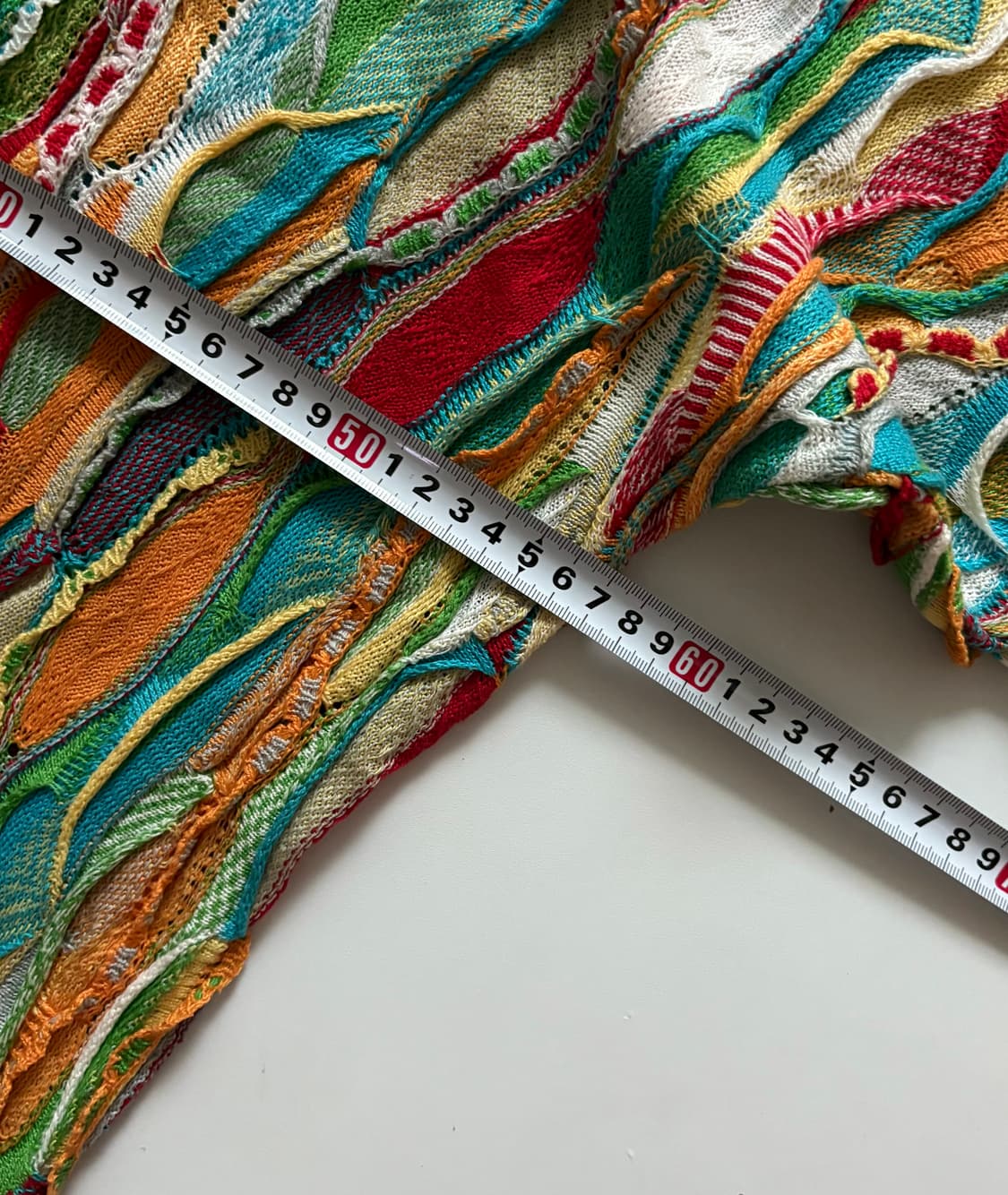 림노스 쿠지맛 3D 케이블 반팔 니트 상품이미지5