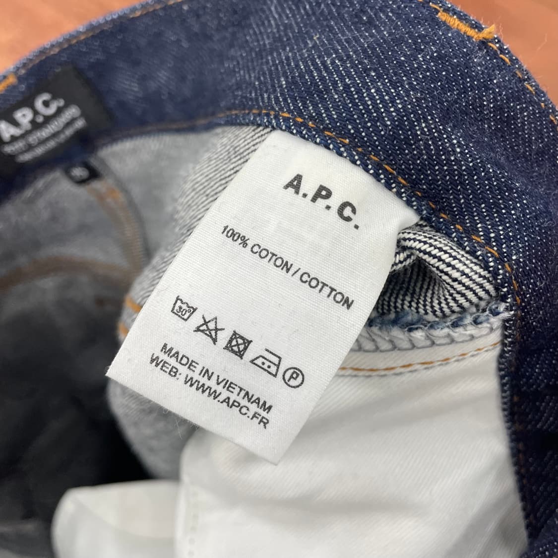 아페쎄 쁘띠스탠다드 셀비지 데님팬츠 상품이미지4