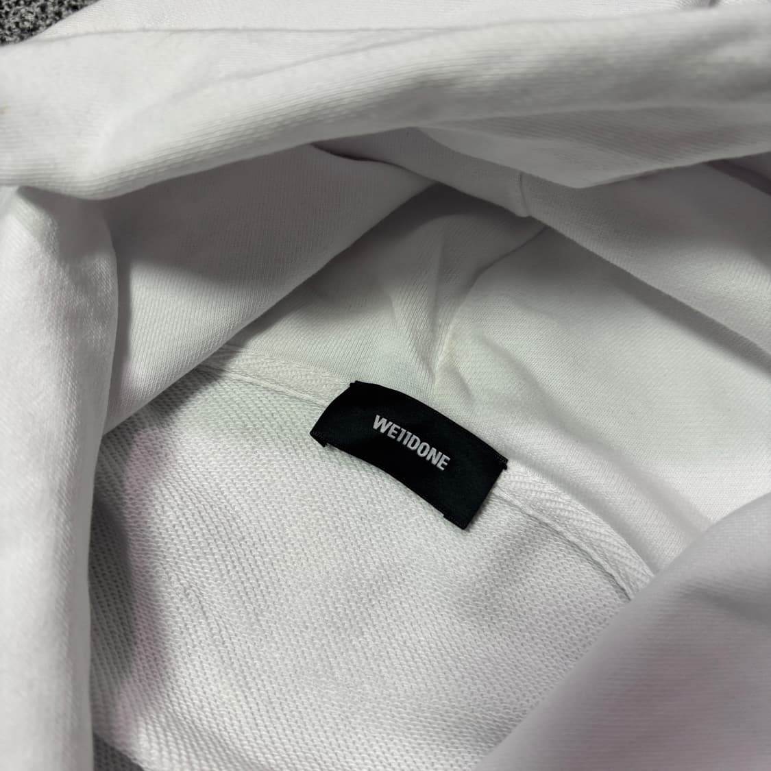 we11done 웰던 언밸런스 후드집업 화이트 (S) 상품이미지5