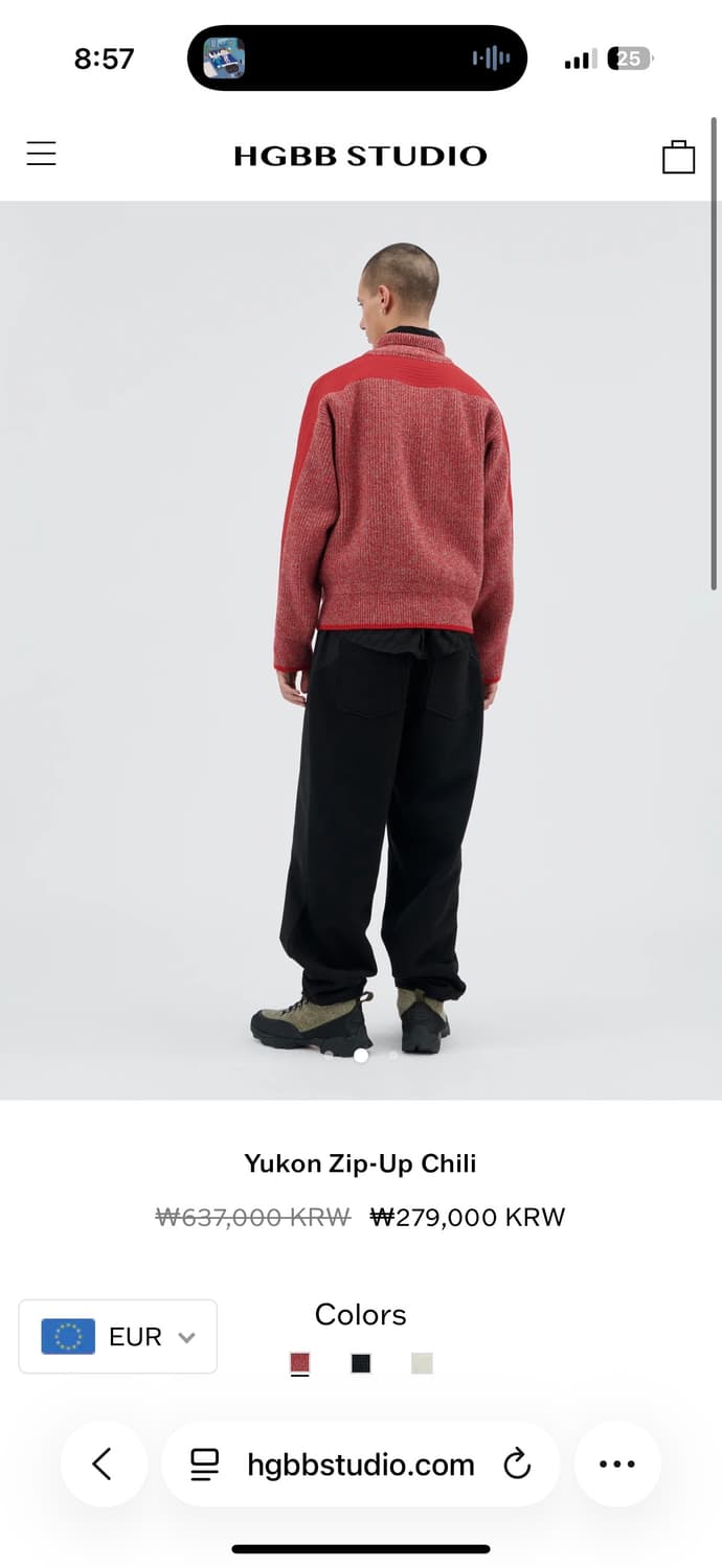 Hgbbstudio 유쿤 집업 니트 상품이미지2