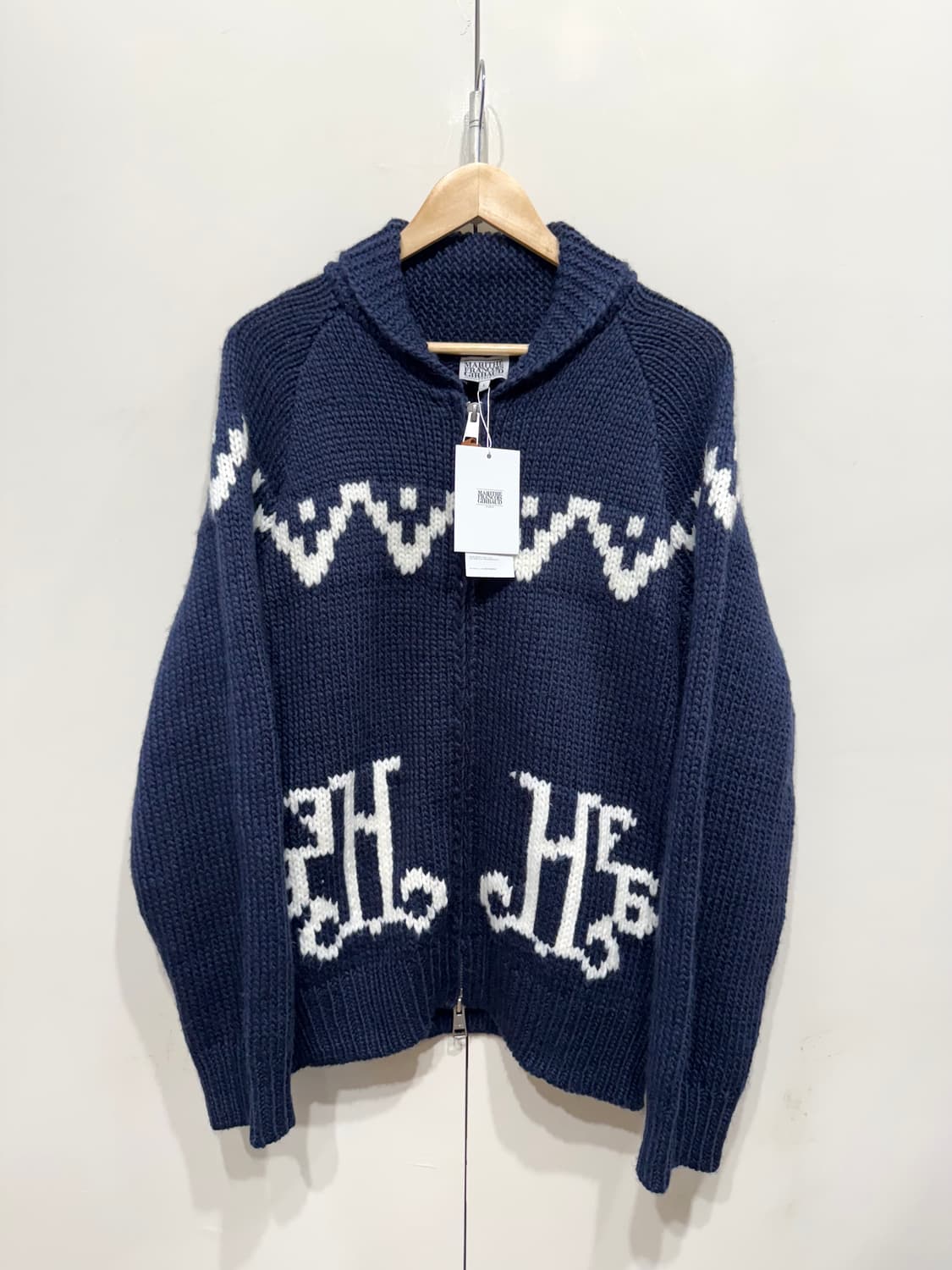 마리떼 프랑소와 저버 코위찬 니트집업 새상품 상품이미지1