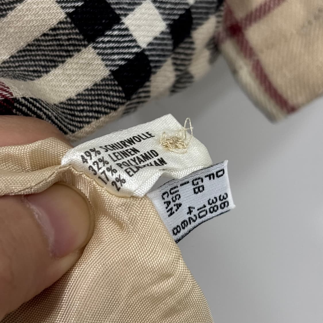 일본정품“ Burberry 노바 체크 셔츠 롱 원피스36 상품이미지10