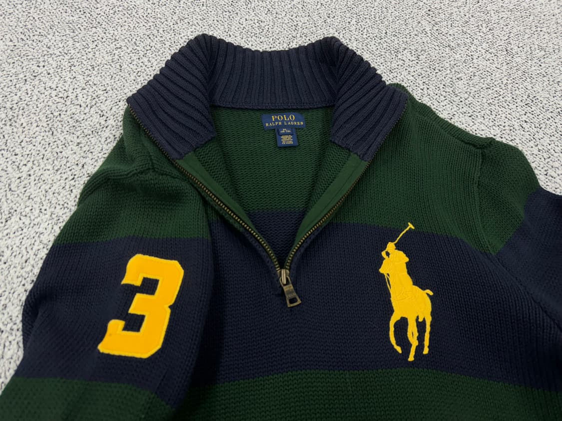 폴로 랄프로렌 빅포니 반집업 니트 상품이미지3