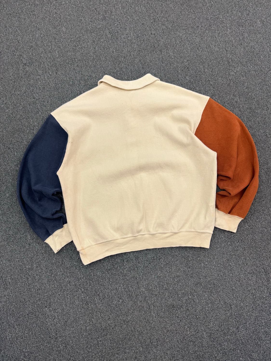 L)Japanese vintage 배색 카라 맨투맨 상품이미지5