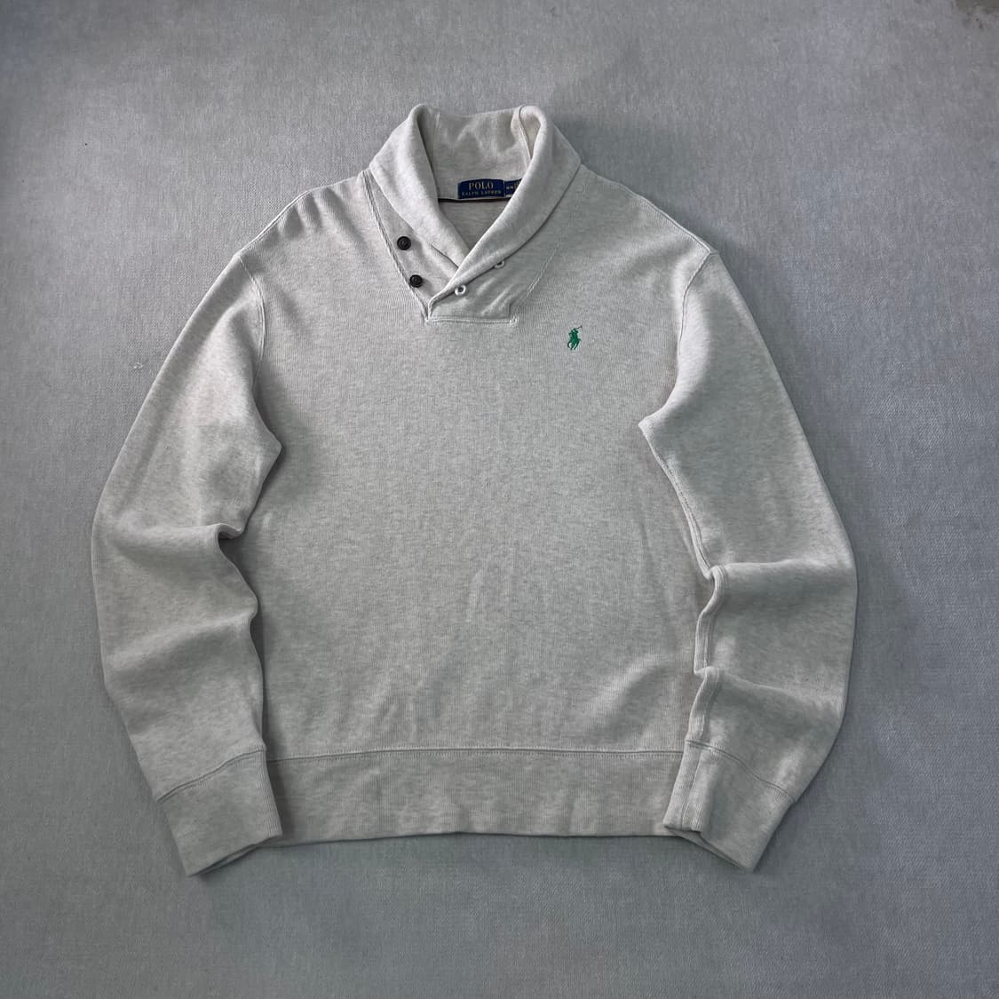 100 폴로랄프로렌 숄카라 베이지 니트 상품이미지1