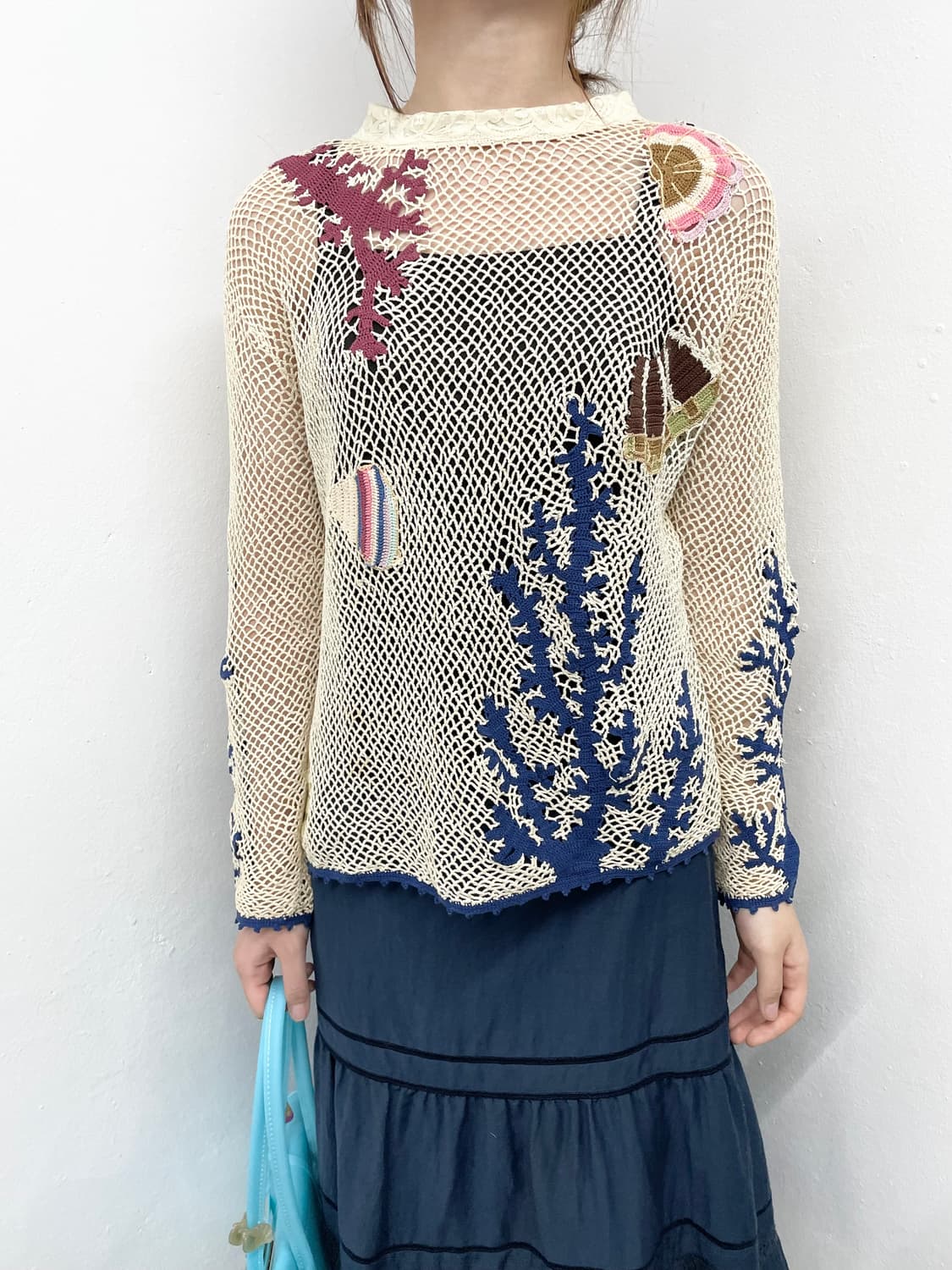 언더더씨 자수 크로셰 탑🦀🐙🐡🐬🐚 상품이미지4