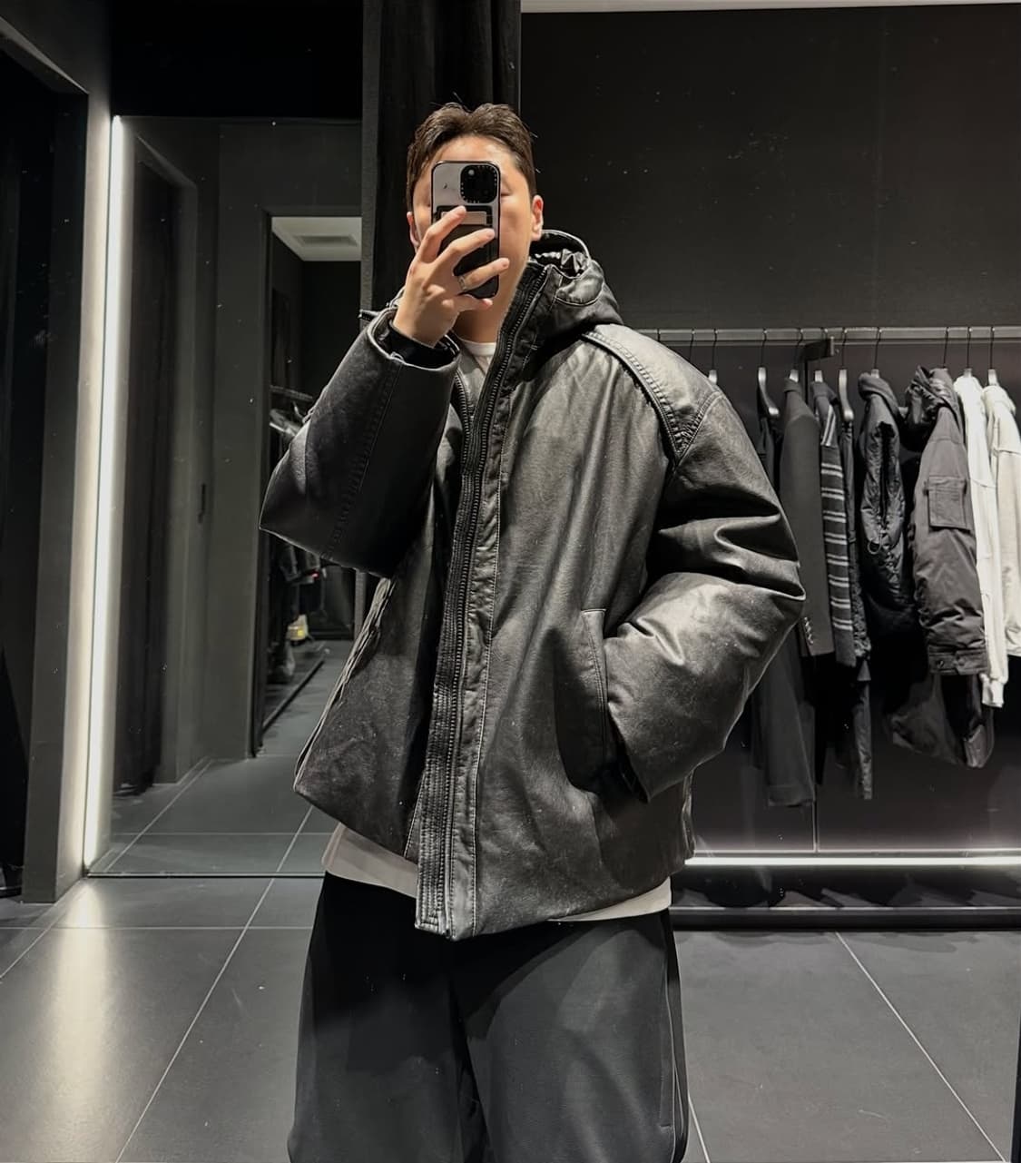 준지 24FW 209만 가죽 시어링 패딩 봄버 상품이미지1