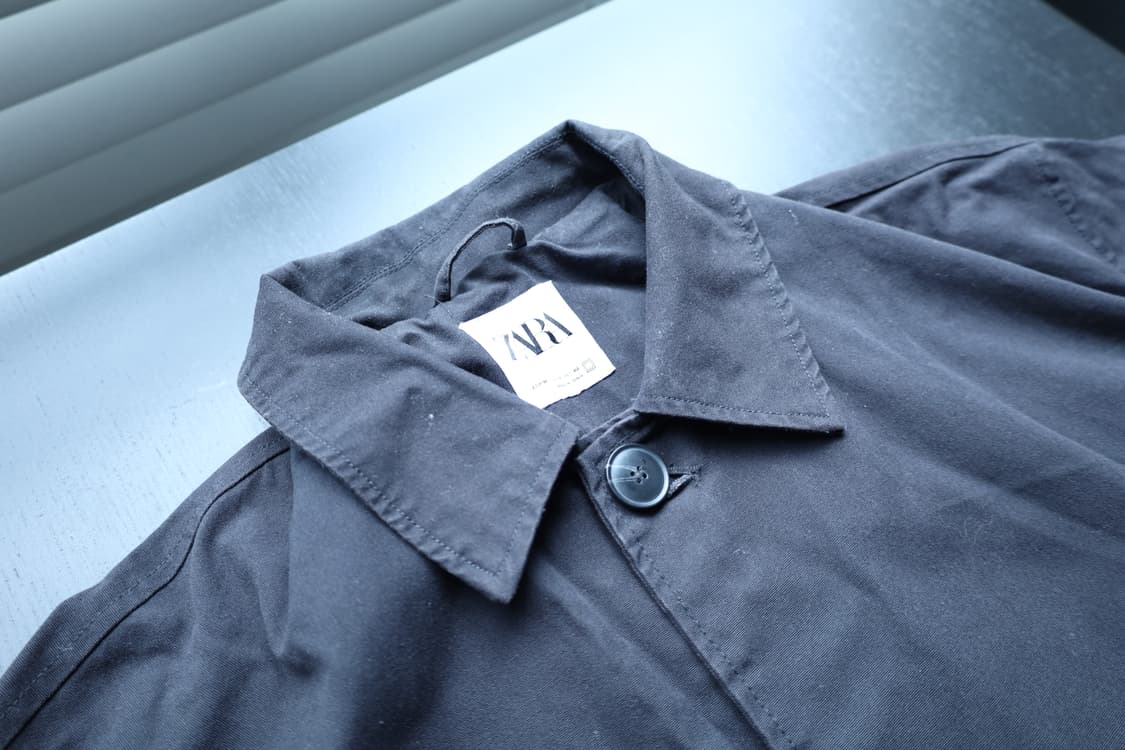 자라 트렌치코트 블랙  상품이미지4