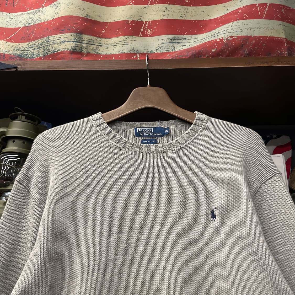 90s 폴로 랄프로렌 레트로 라운드넥 니트 스웨터 N212 상품이미지3