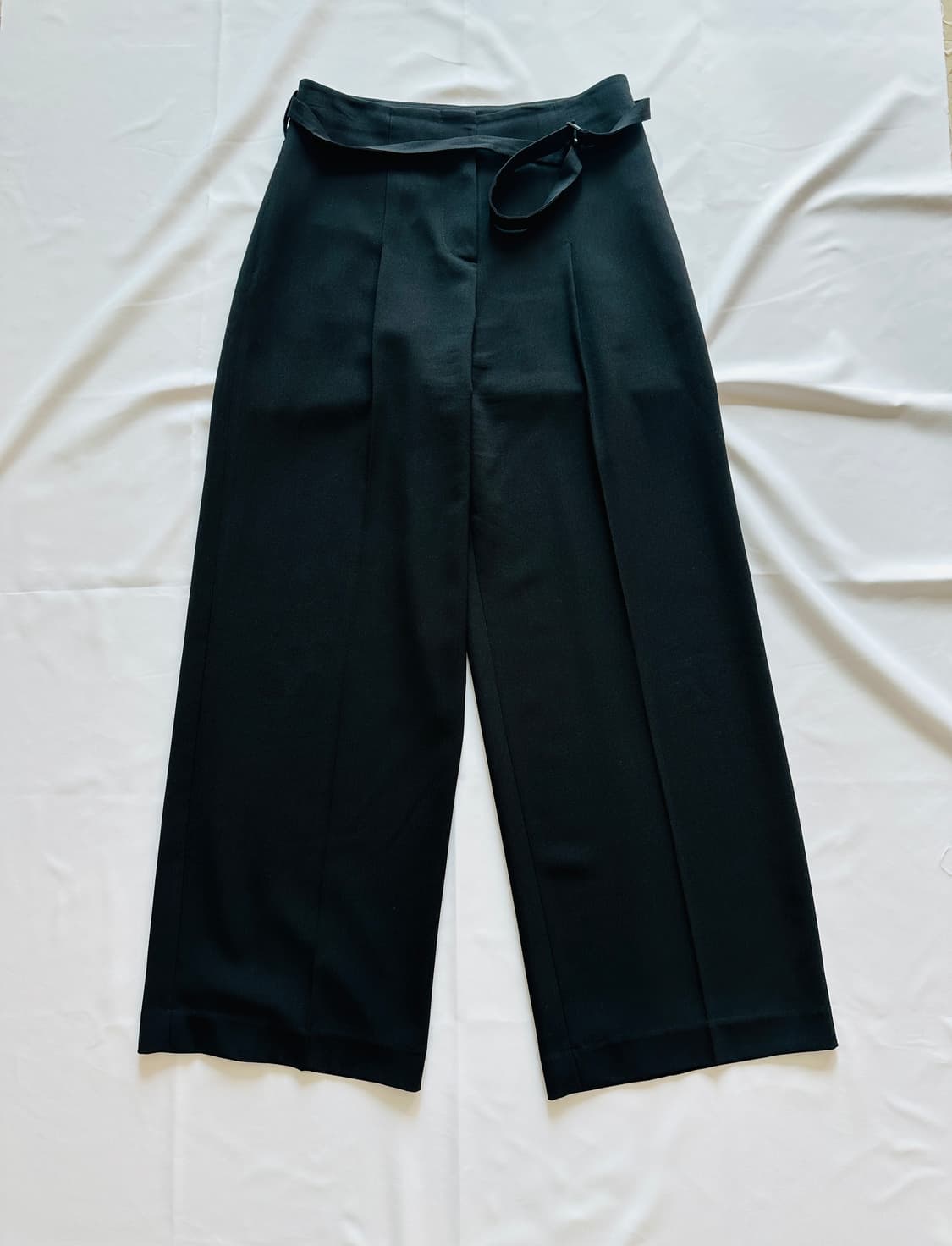 잇미샤 원턱 와이드 팬츠 블랙 55 상품이미지4