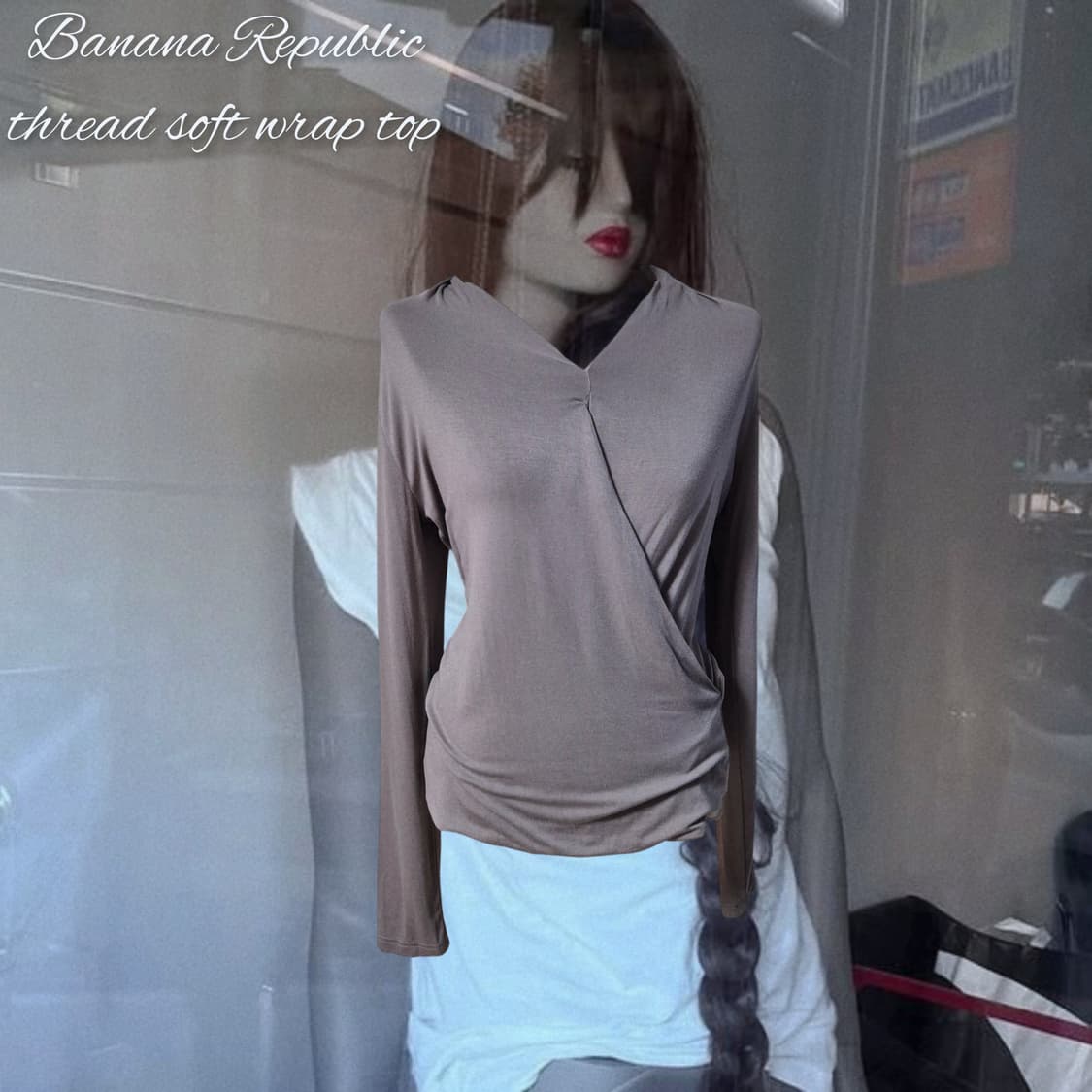 Banana Republic thread soft wrap top 상품이미지1