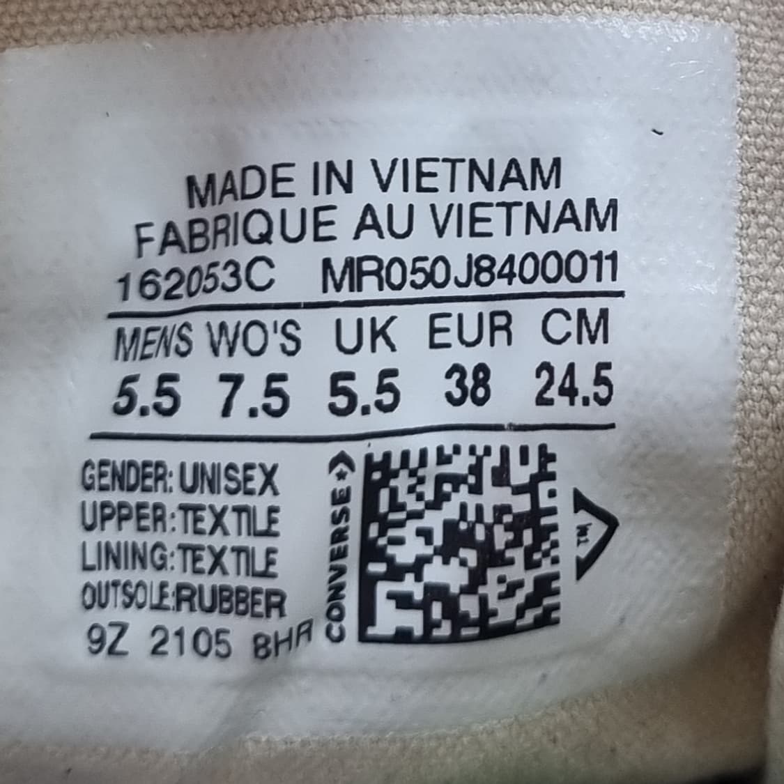 컨버스 척70 아이보리 하이탑245 상품이미지6