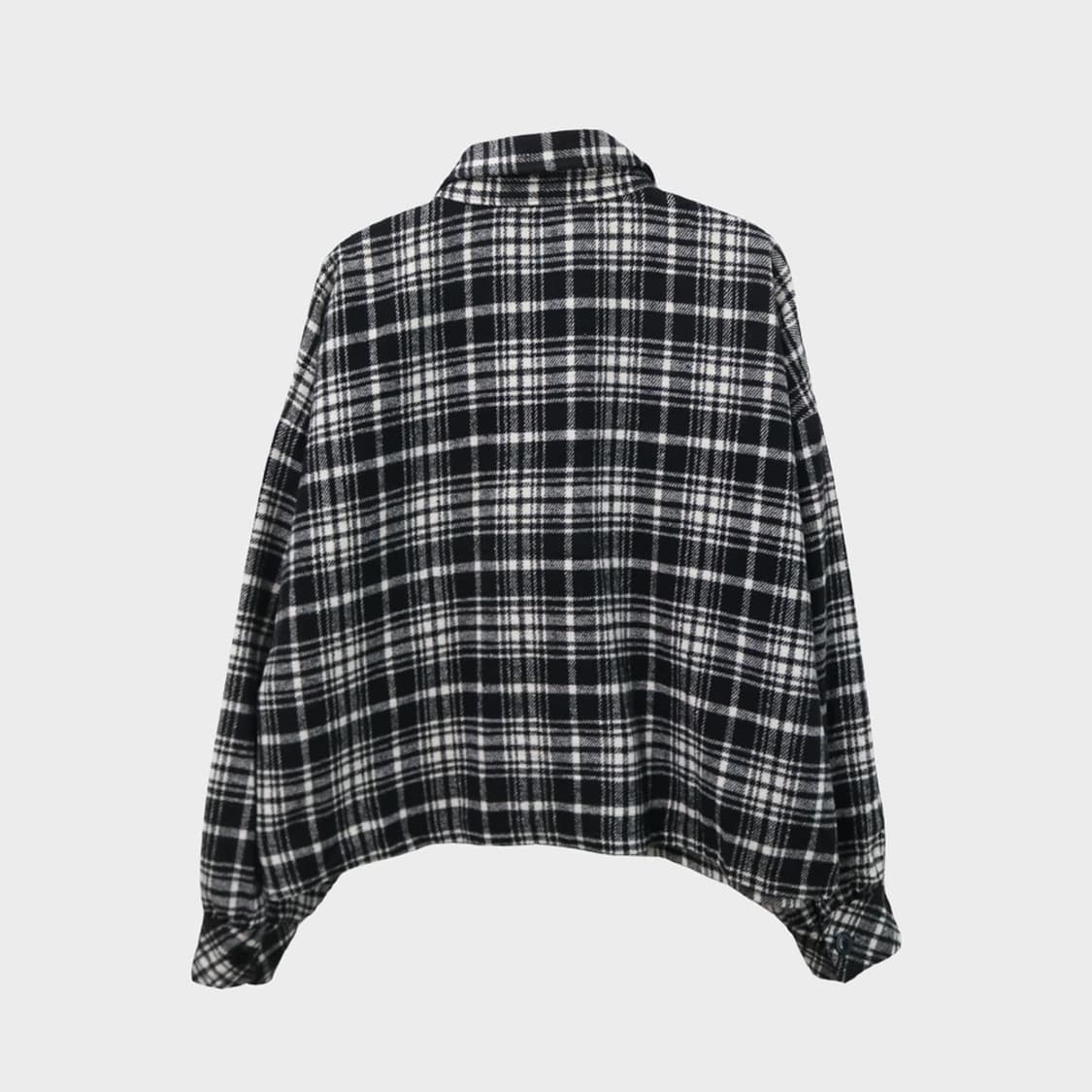 RADARISTA Y2K 체크 반크롭 셔츠 61410 상품이미지2