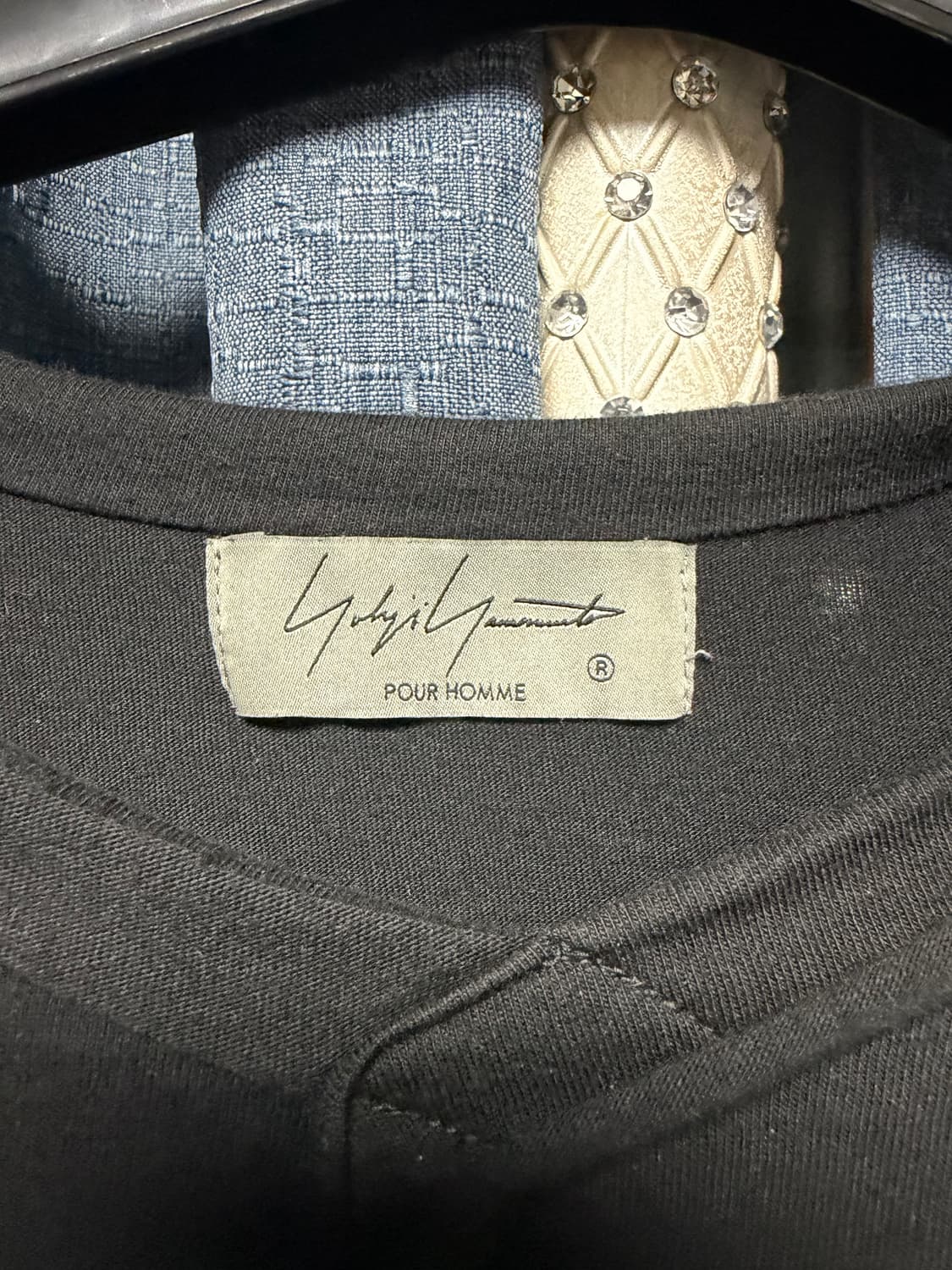 요지야마모토 컷아웃 디테일 티셔츠 상품이미지2