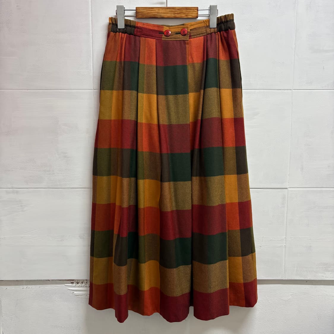 schneiders 슈나이더스 체크 램스울 롱 스커트  상품이미지3