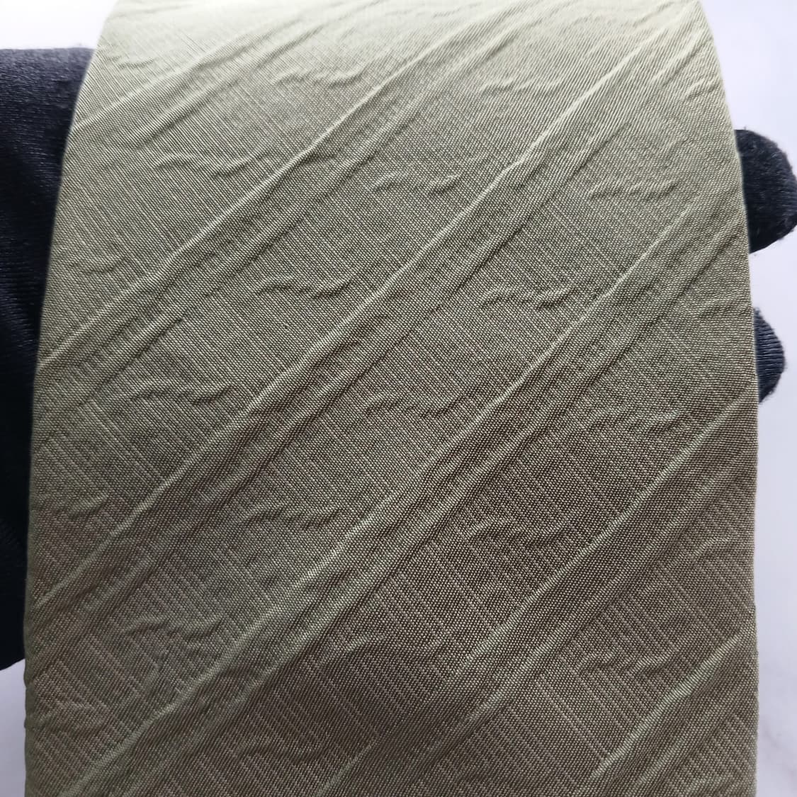 발렌시아가 실크 카키 패턴 넥타이 9.6cm A+등급 A18271
 상품이미지6