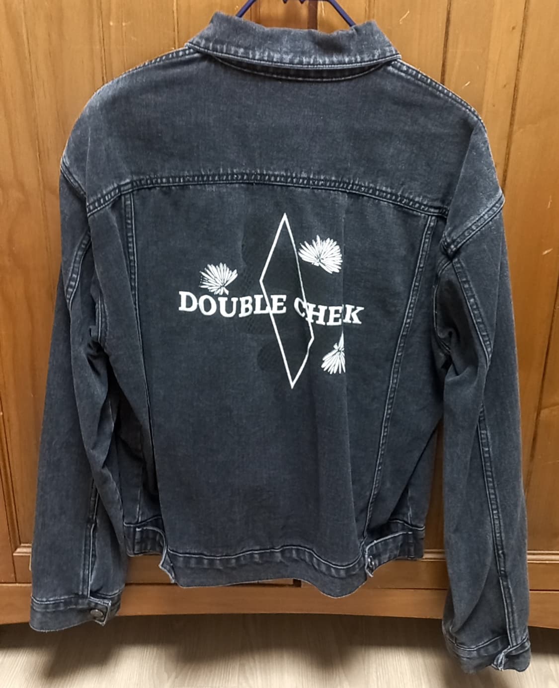 김인호 더블체크 double check 청 데님 자켓 청자켓 블랙 상품이미지1