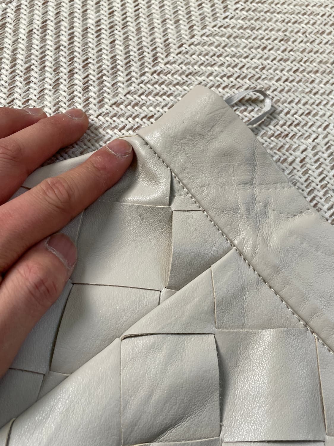 르셸블루 인트레치오 스트럭처 레더 스커트 J03495 상품이미지7