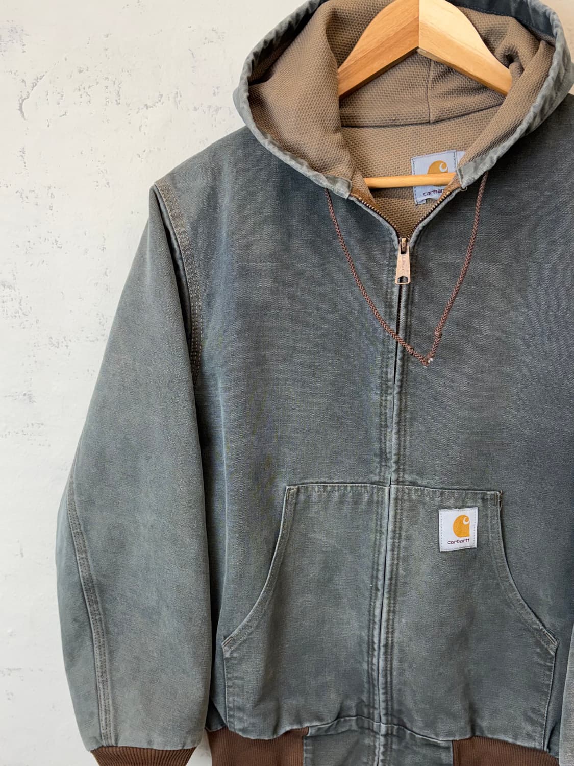 칼하트 og 덕액티브 후드 자켓 그린 상품이미지5